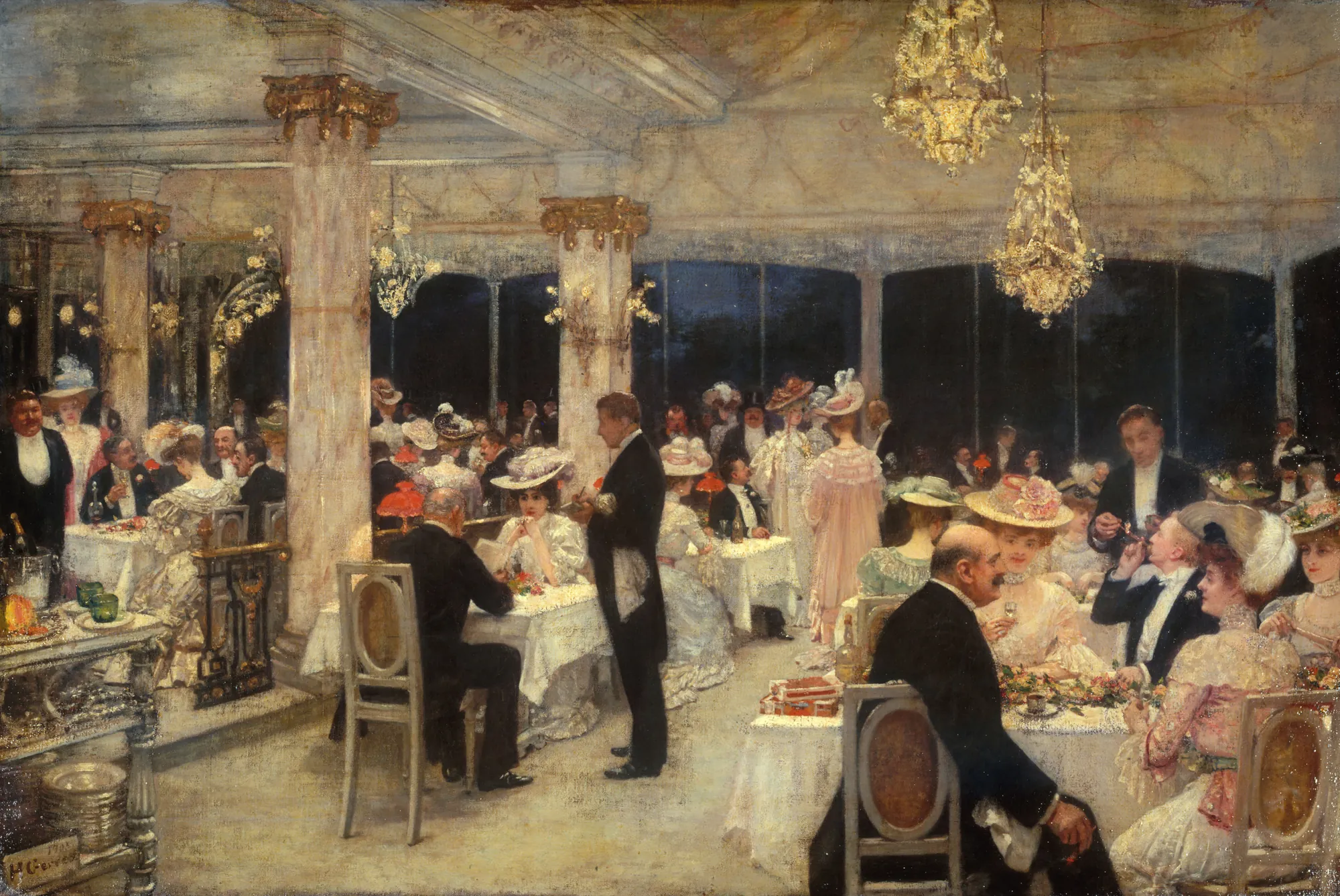 Un soir de grand prix au pavillon d'Armenonville