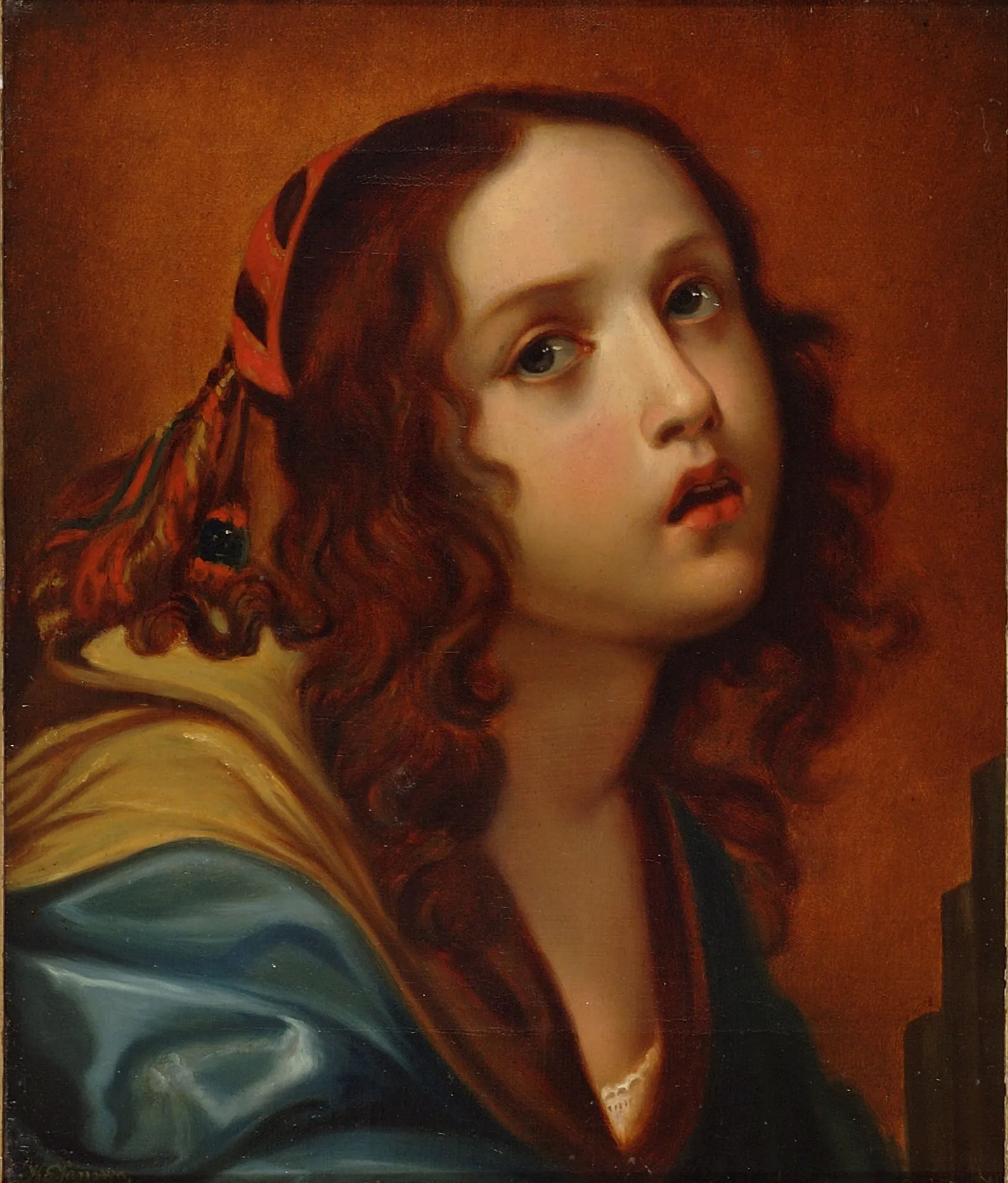 Head of a Woman (after Carlo Dolci)