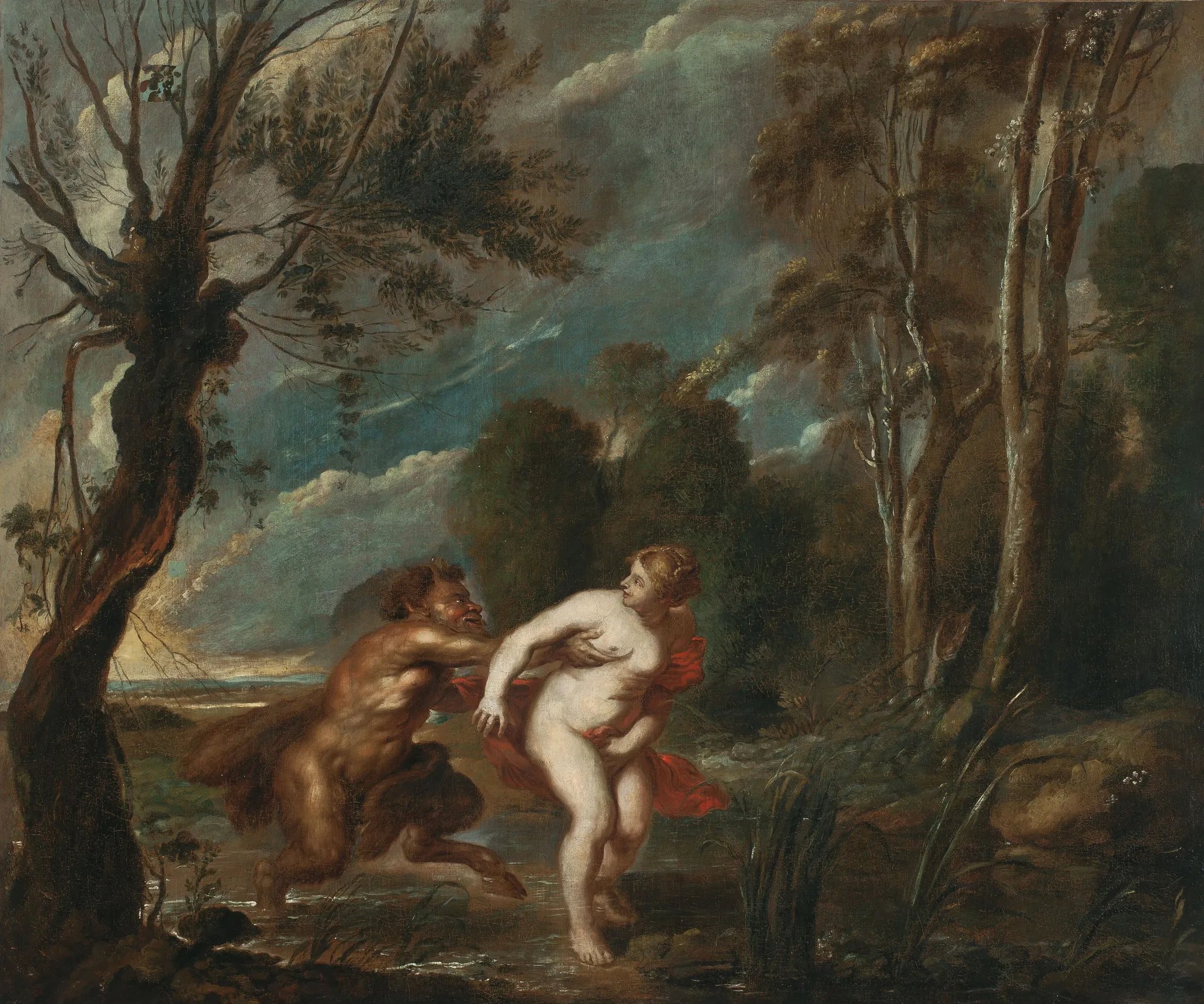 Landscape with Nymph and Satyr