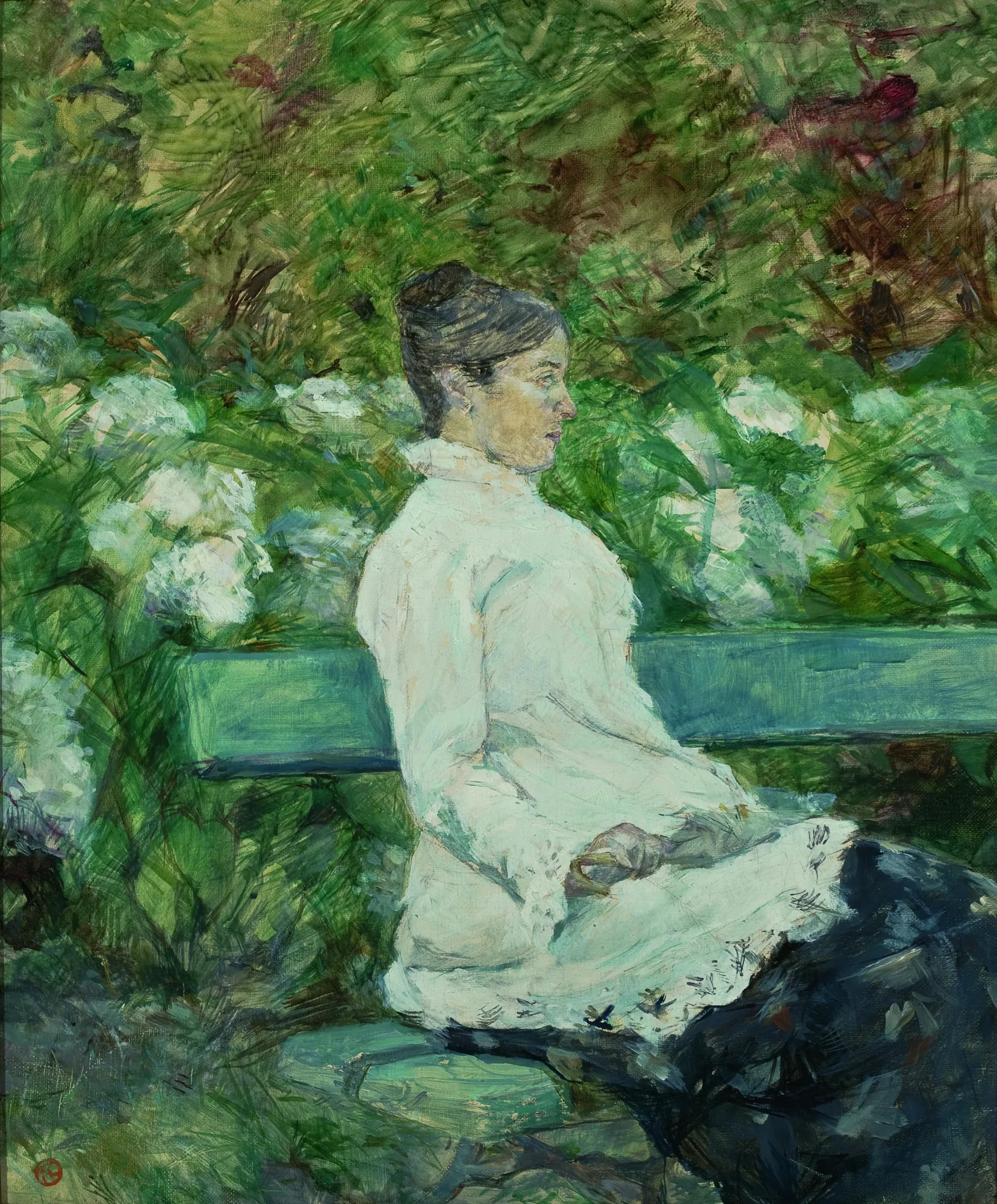 Adèle de Toulouse-Lautrec in the Garden of Malromé
