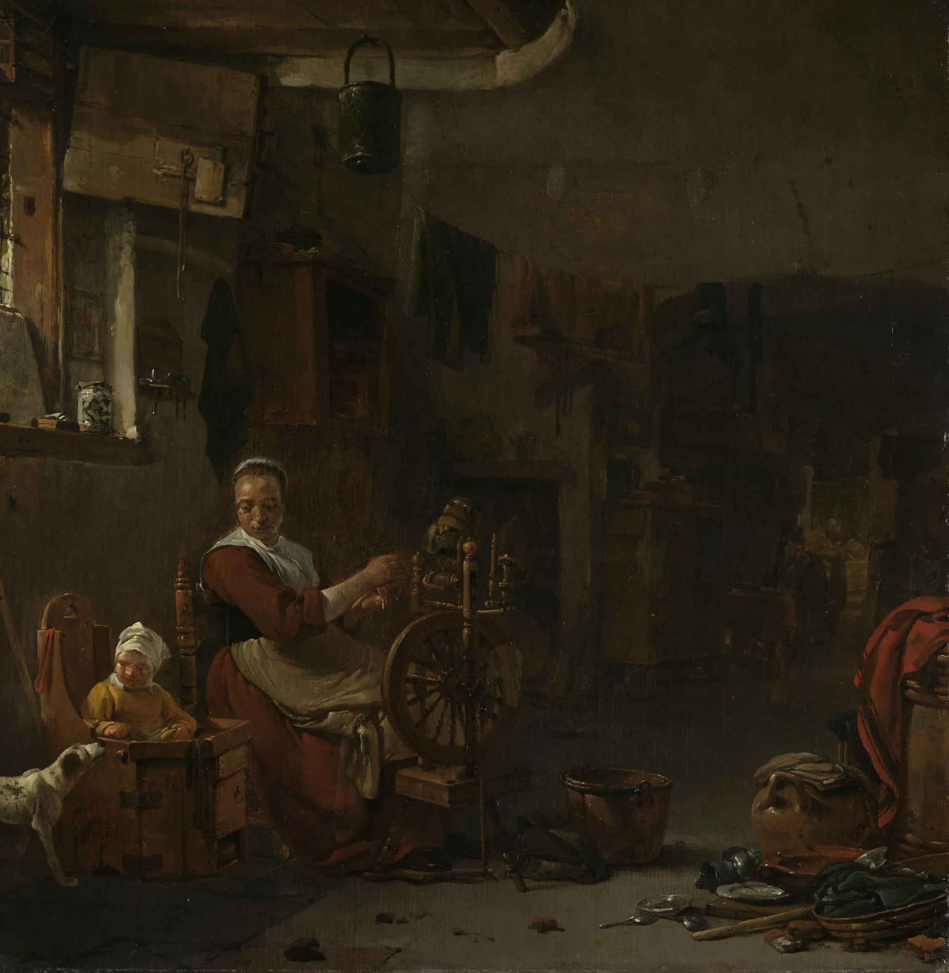 Peasant Woman Spinning