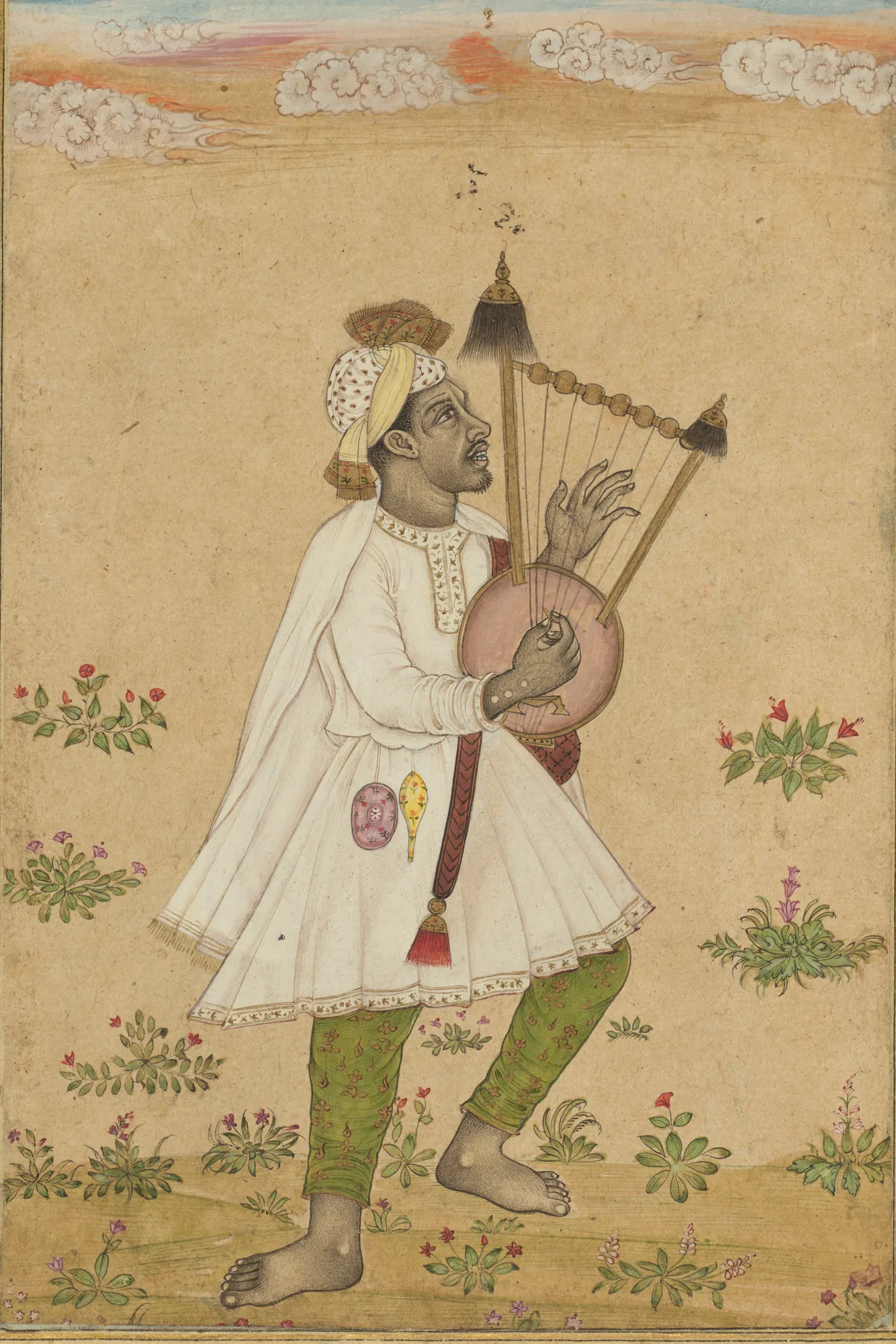 An African Lyre Player