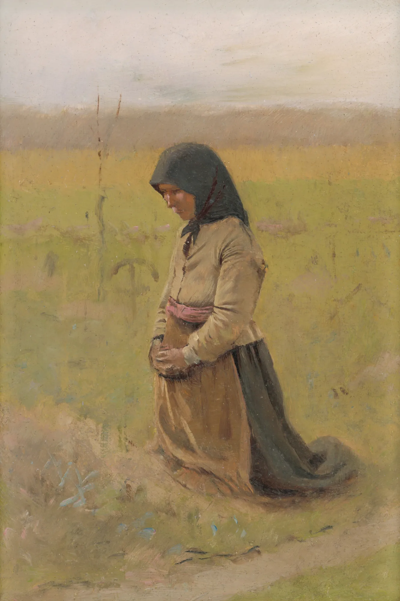Study of a Kneeling Woman
