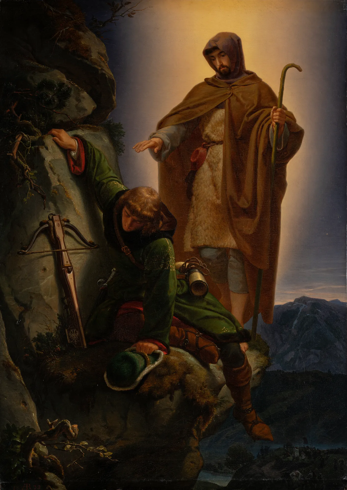 A Guardian Angel Rescuing Emperor Maximilian from the Martinswand