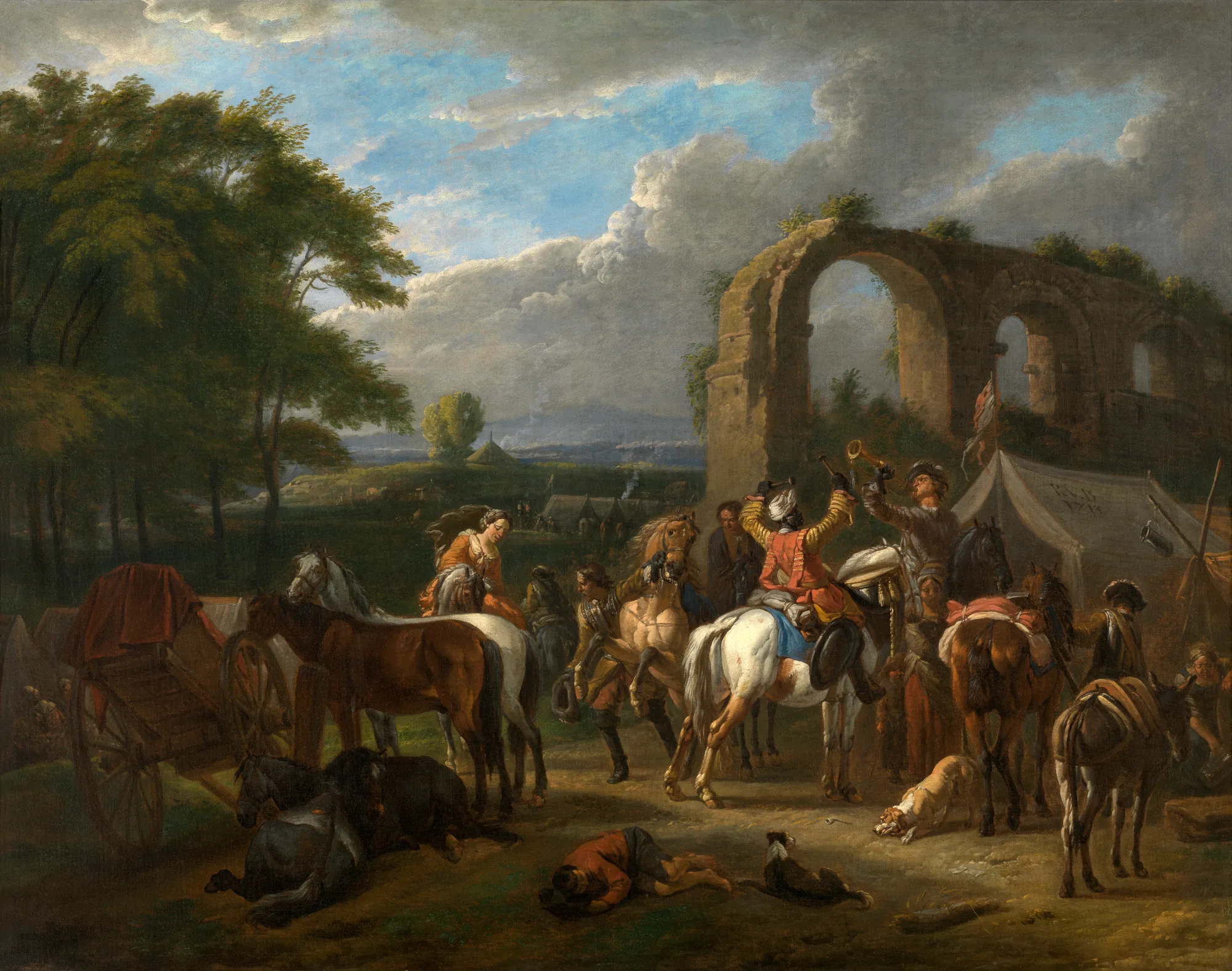 Horseman's Scene