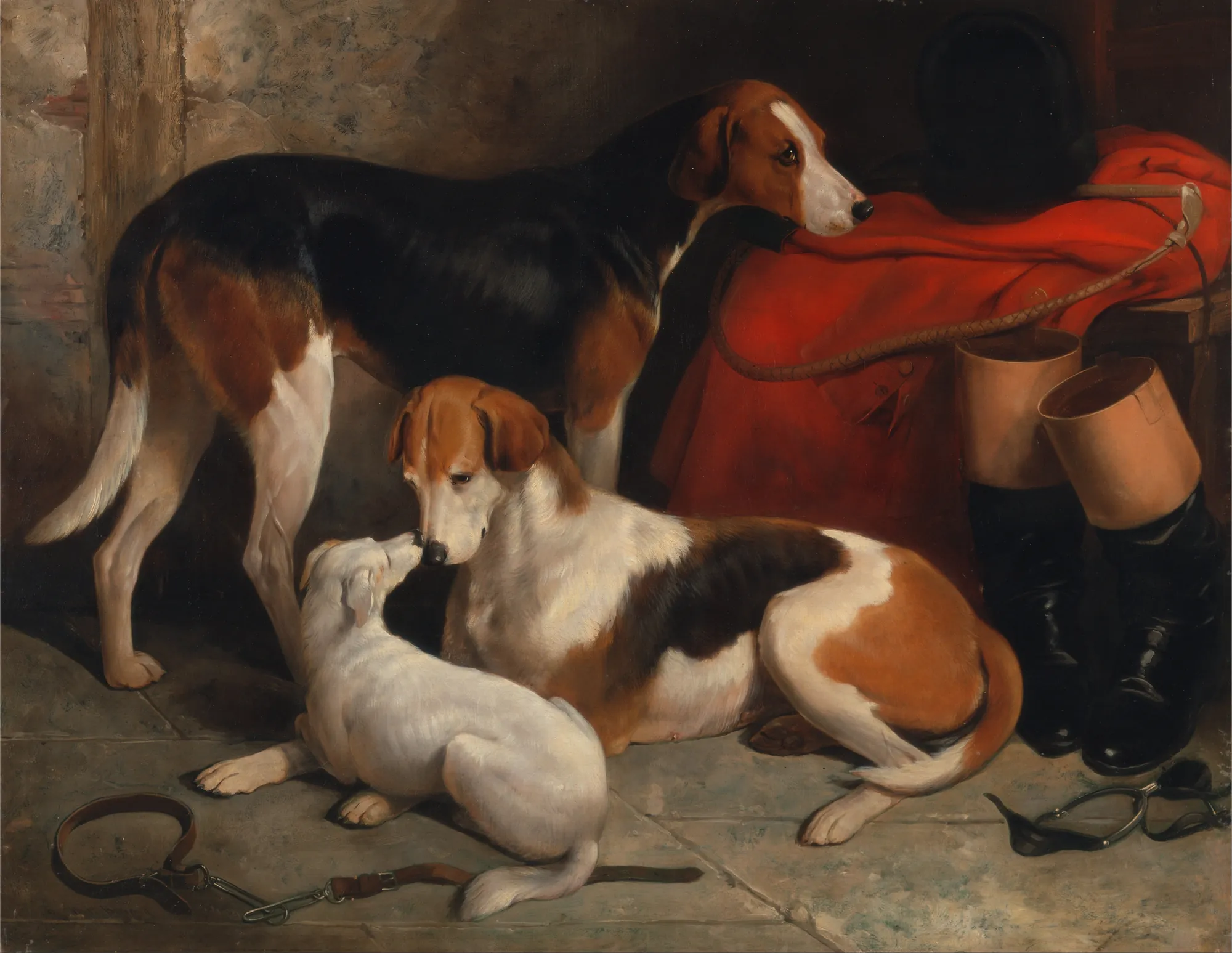 Foxhounds and a Terrier