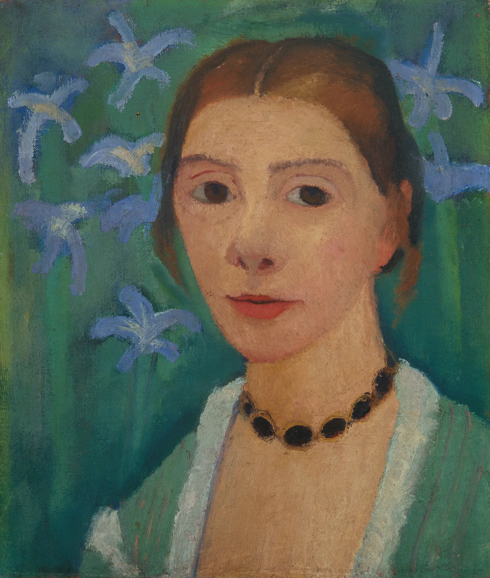 Self-Portrait with Blue Iris
