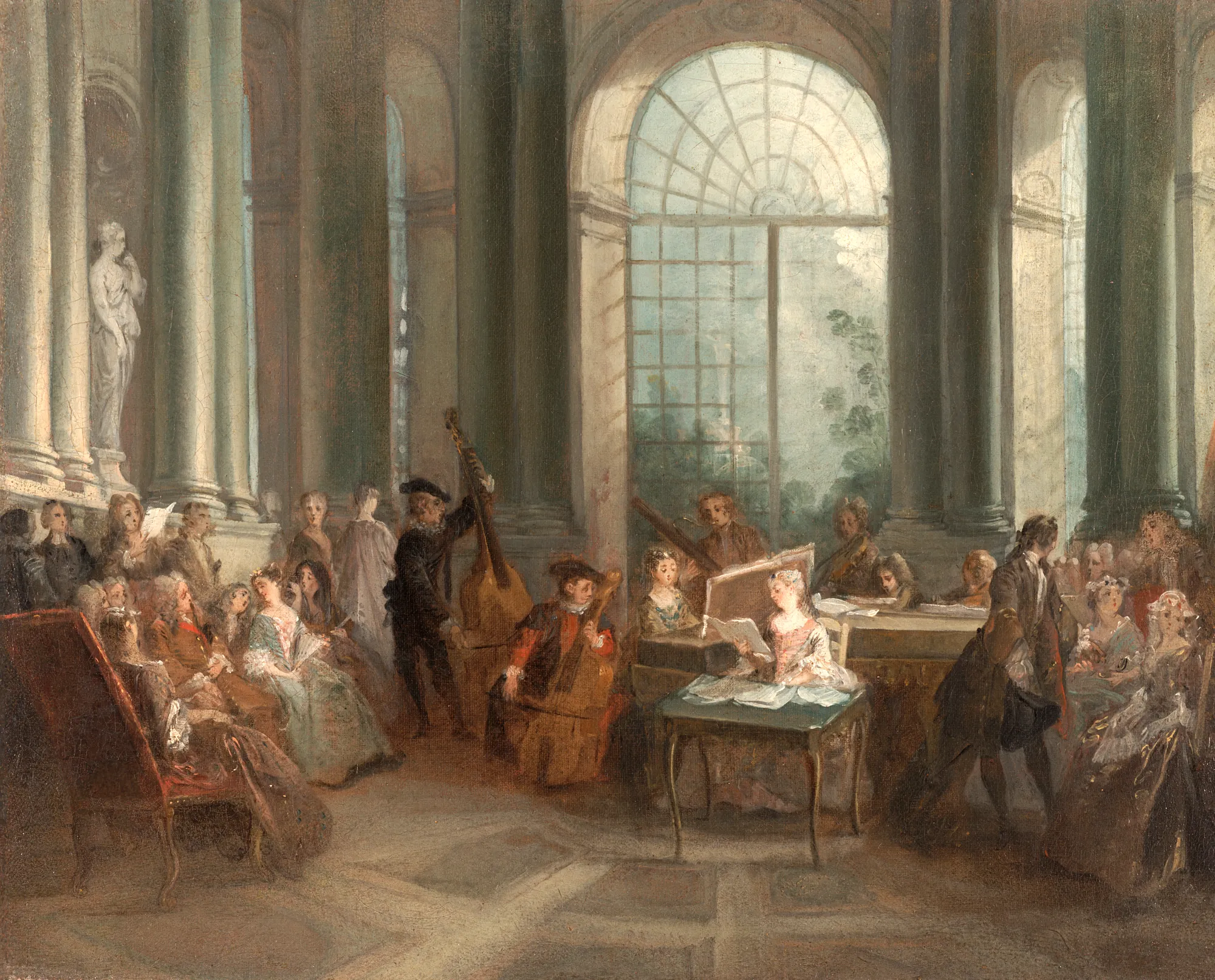 Concert in the Oval Salon of Pierre Crozat's Château at Montmorency