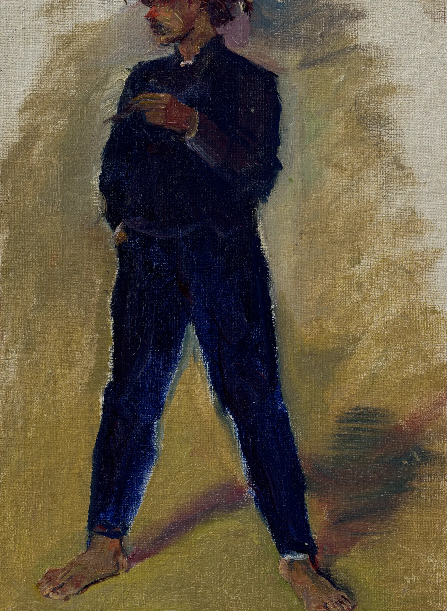 Groom Standing Astride