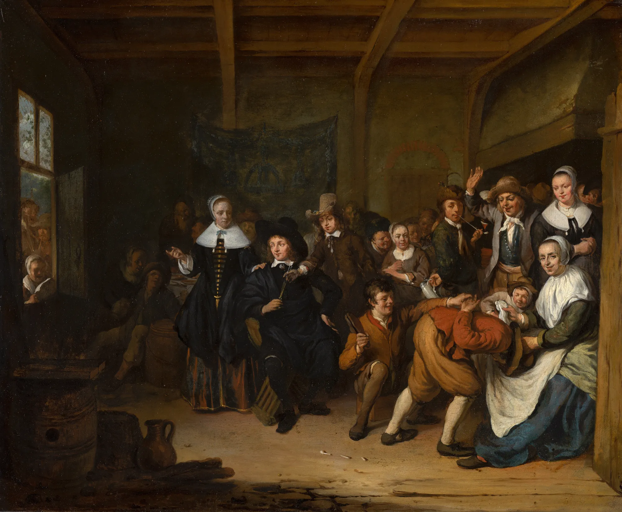 La Main Chaude (Hot Cockles) La Main Chaude (Hot Cockles) by Cornelis de Man. A group of 17th-century Dutch villagers gather in a dimly lit tavern interior to play the traditional parlor game of Hot Cockles.