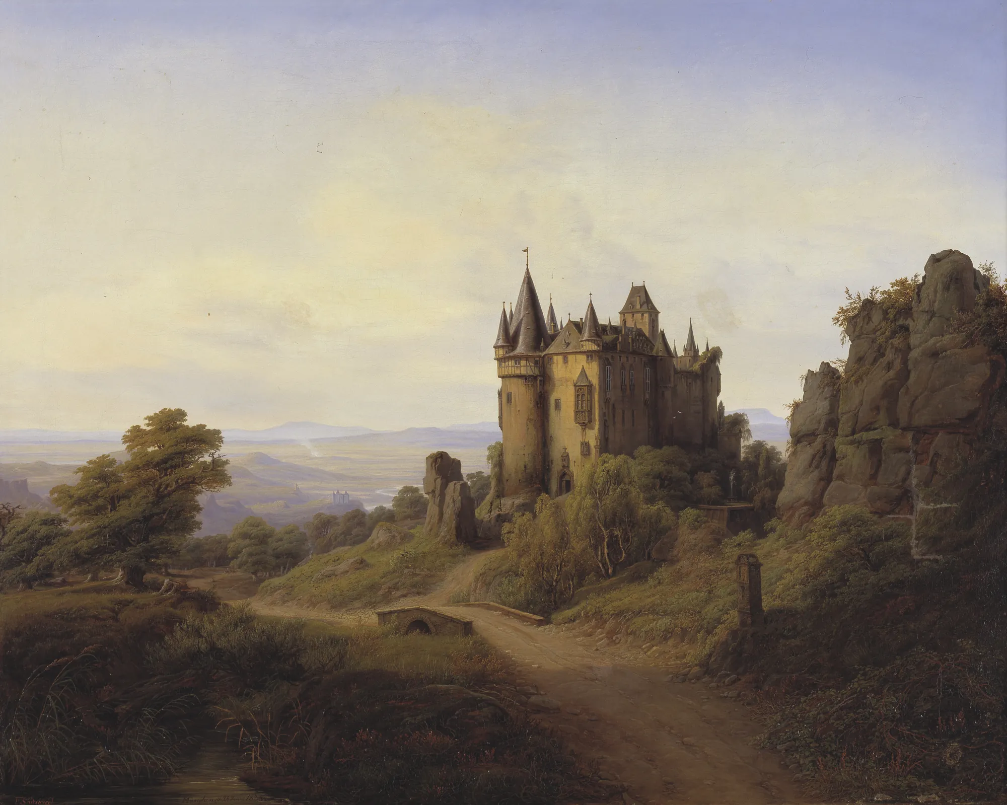 Castle Bürresheim by the Eifel River
