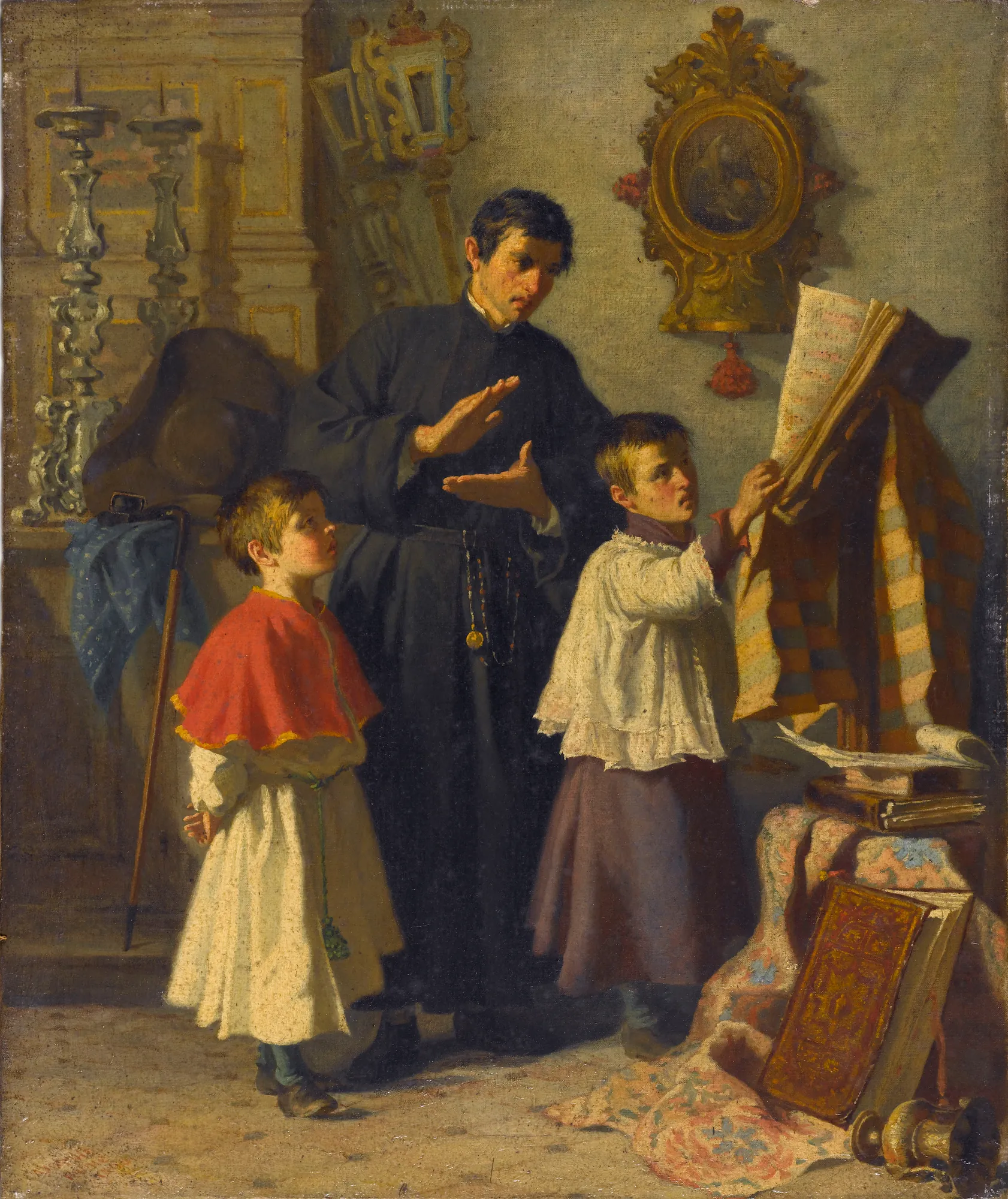 La leçon de chant des enfants de choeur