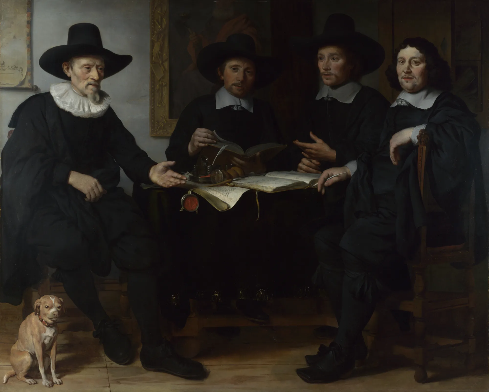 Four Officers of the Amsterdam Coopers and Wine-rackers Guild