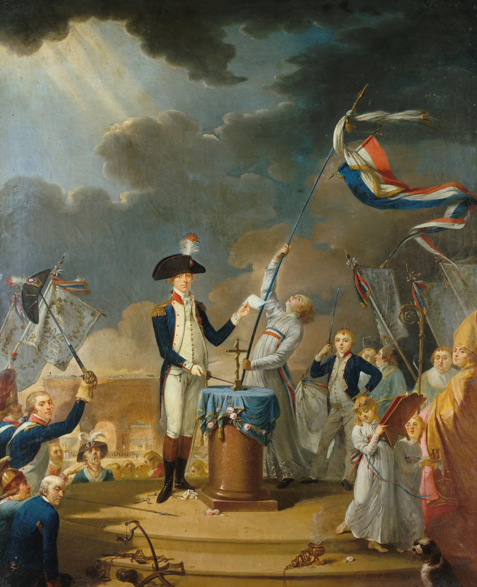 The Oath of Lafayette at the Festival of the Federation