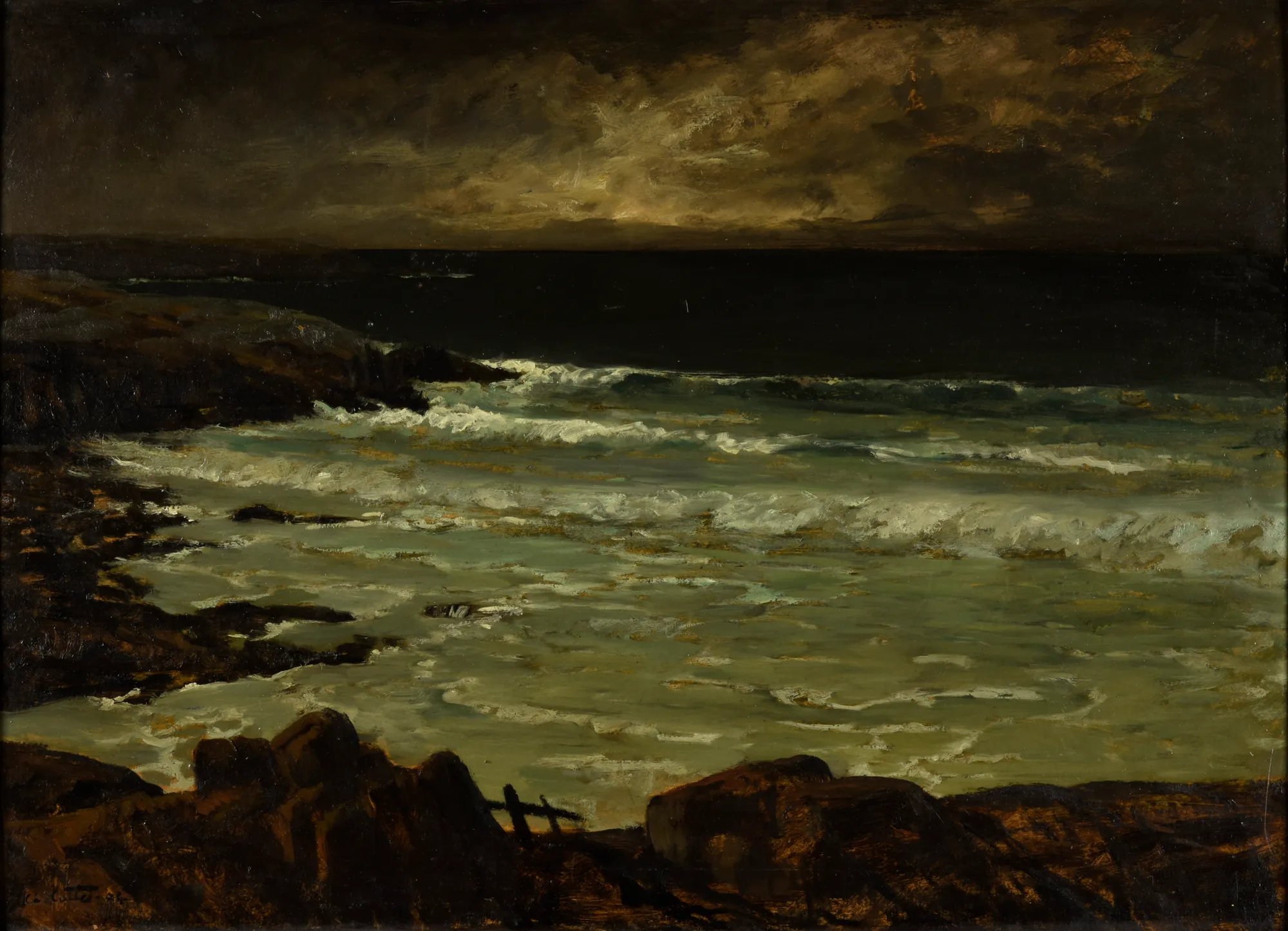 Temps d'orage sur la mer