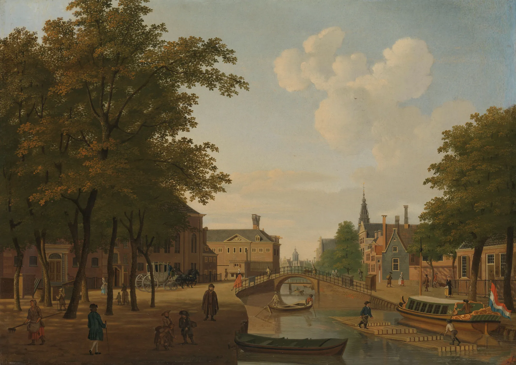 View of the Houtmarkt in Amsterdam
