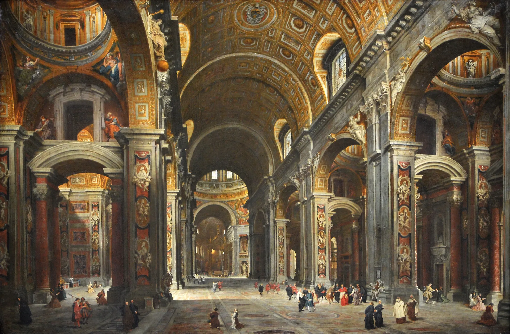 Cardinal Melchior de Polignac Visiting St. Peter's