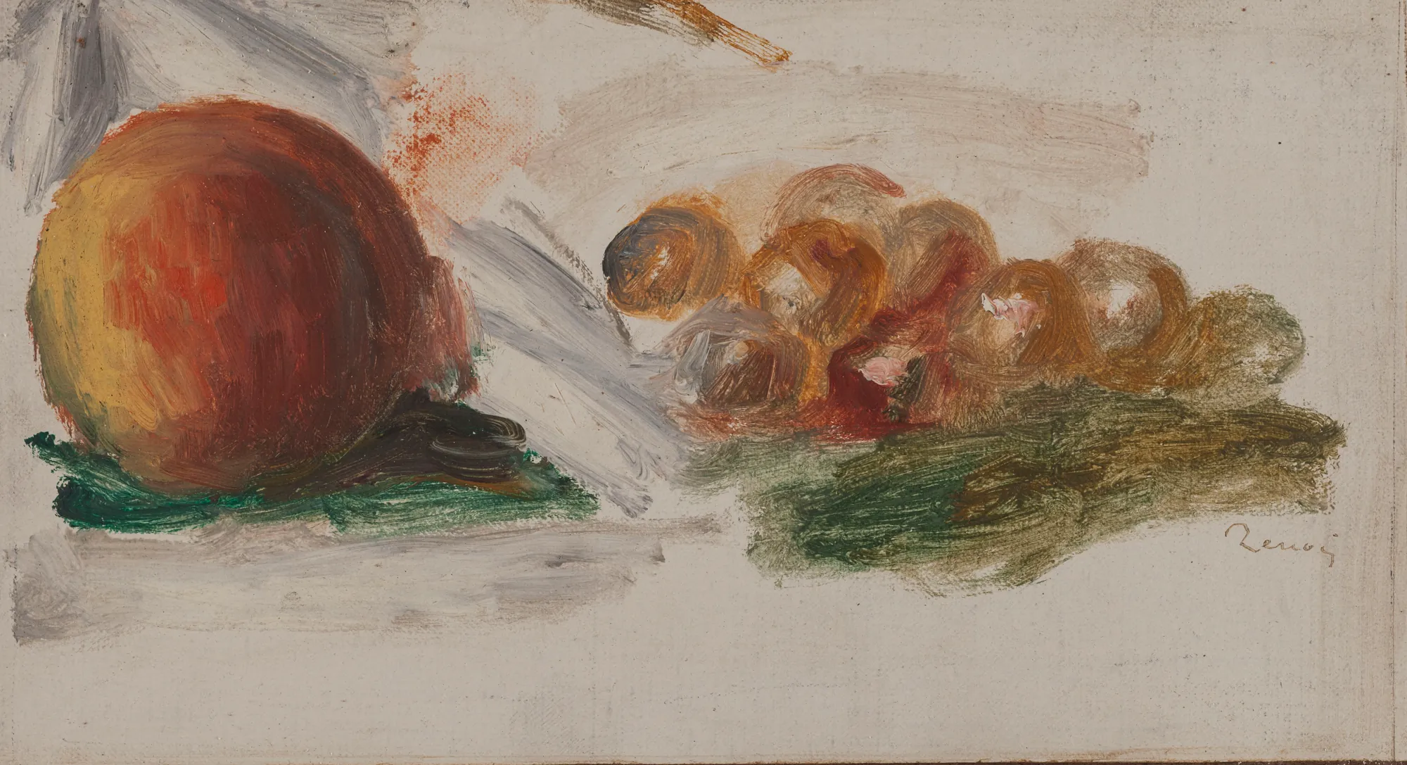 Peach and Grapes (Pêche et raisins)