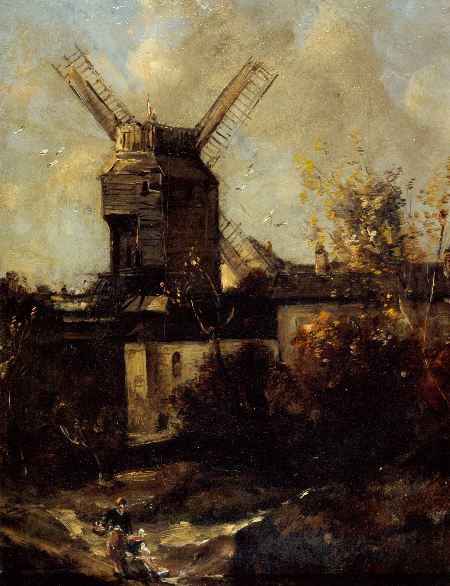 Le moulin de la Galette, à Montmartre