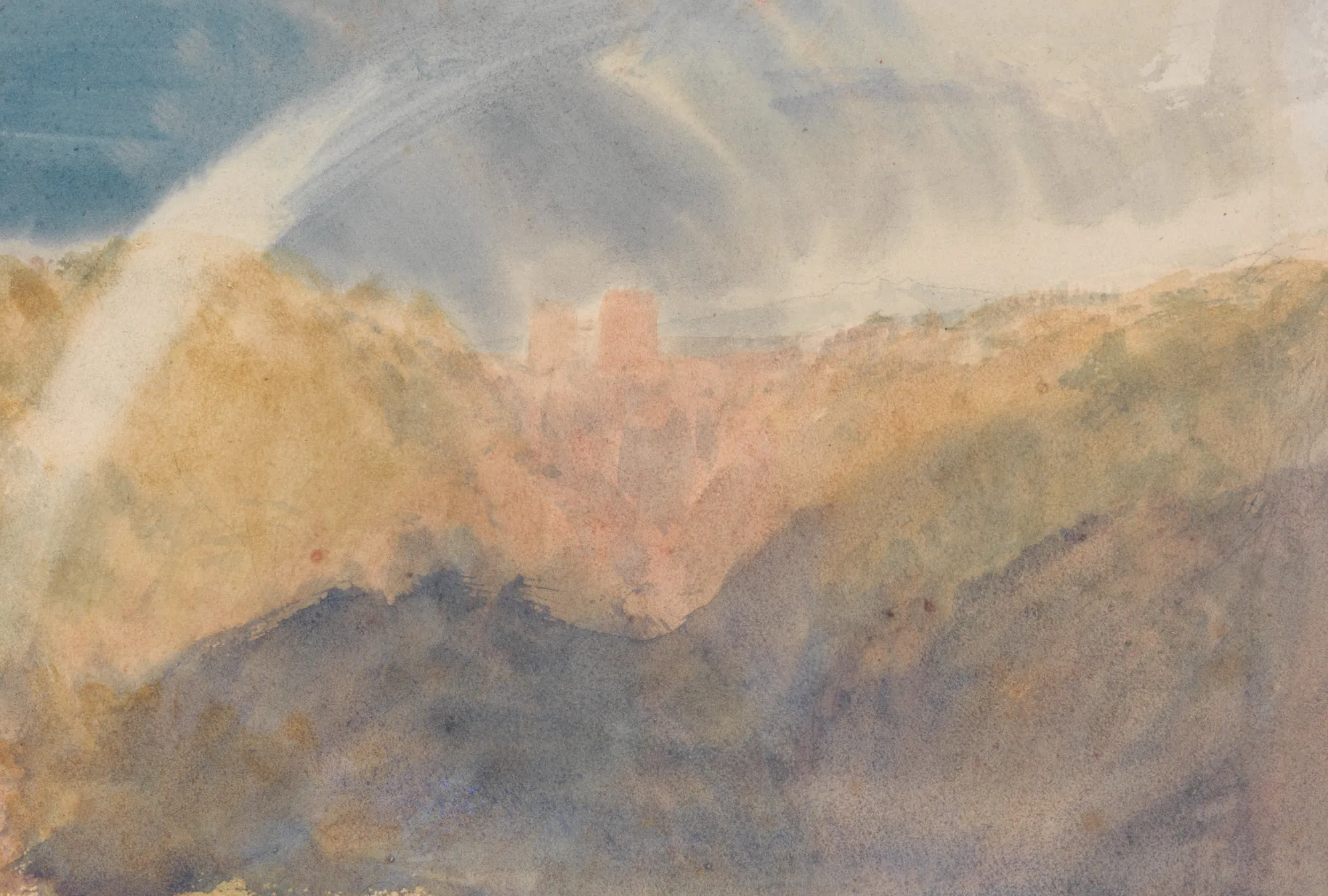 Crichton Castle (Mountainous Landscape with a Rainbow)