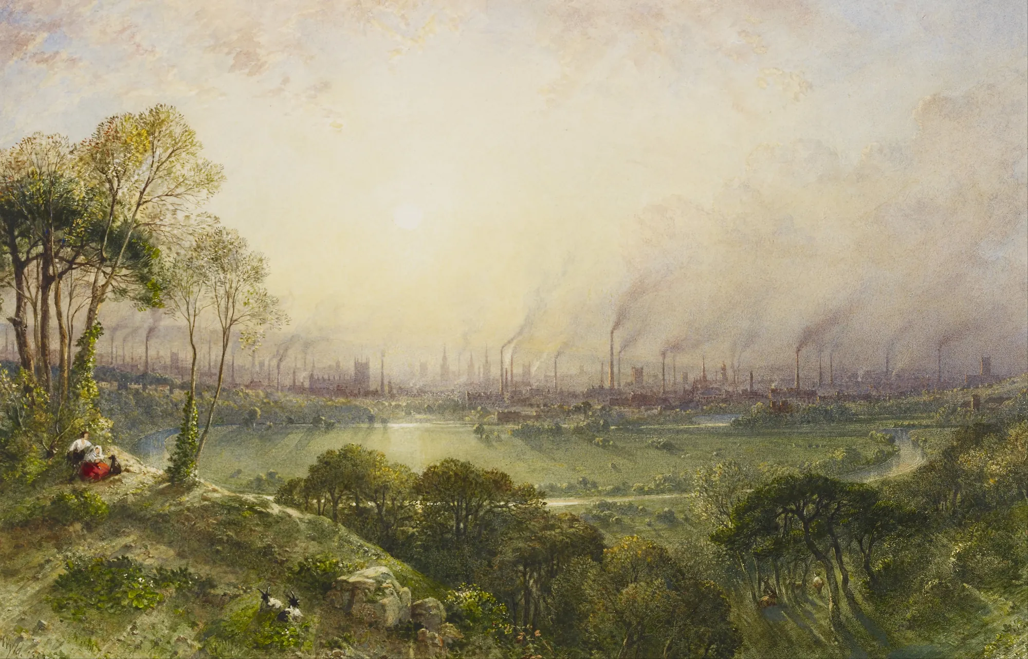 Manchester from Kersal Moor