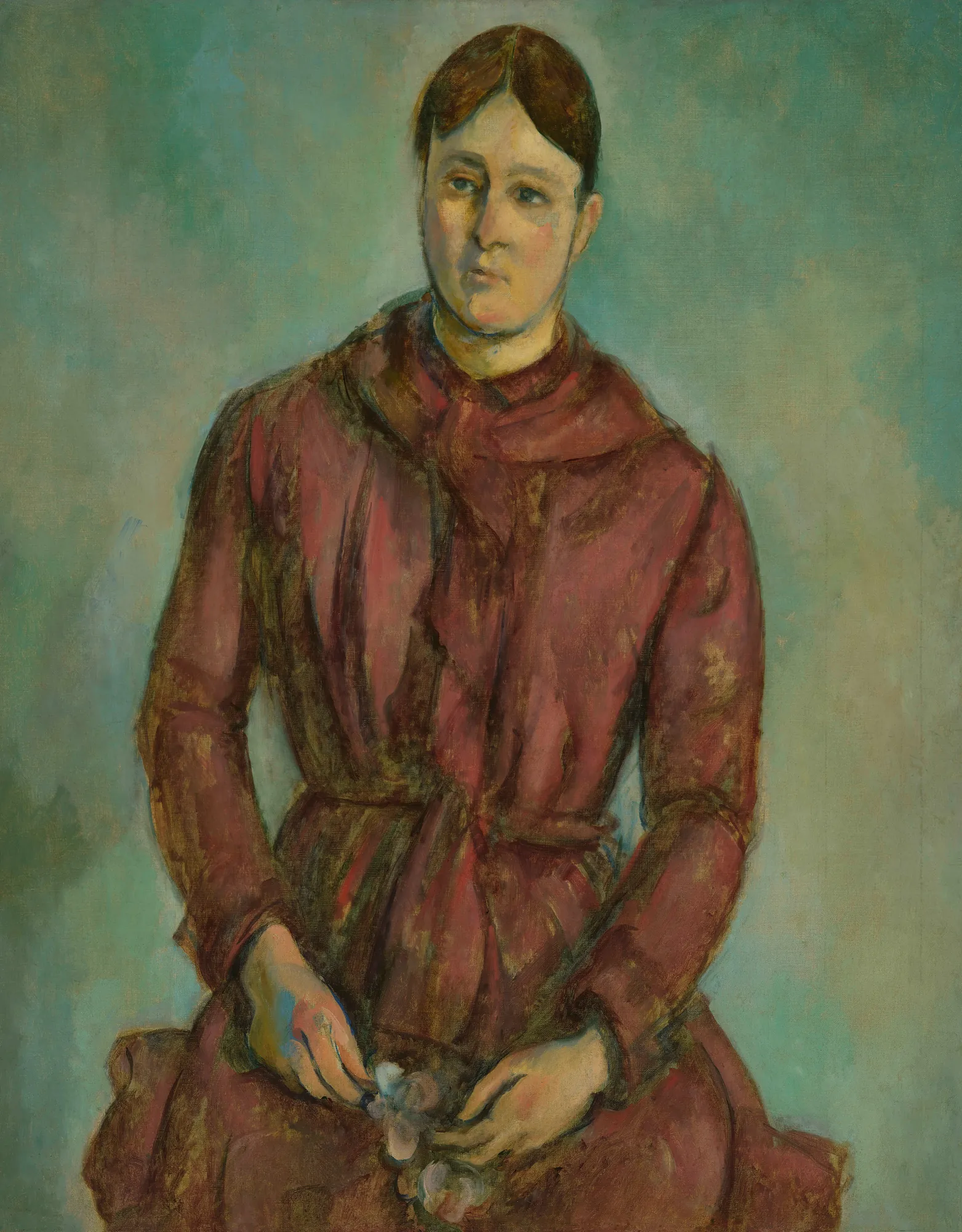 Madame Cézanne in a Red Dress