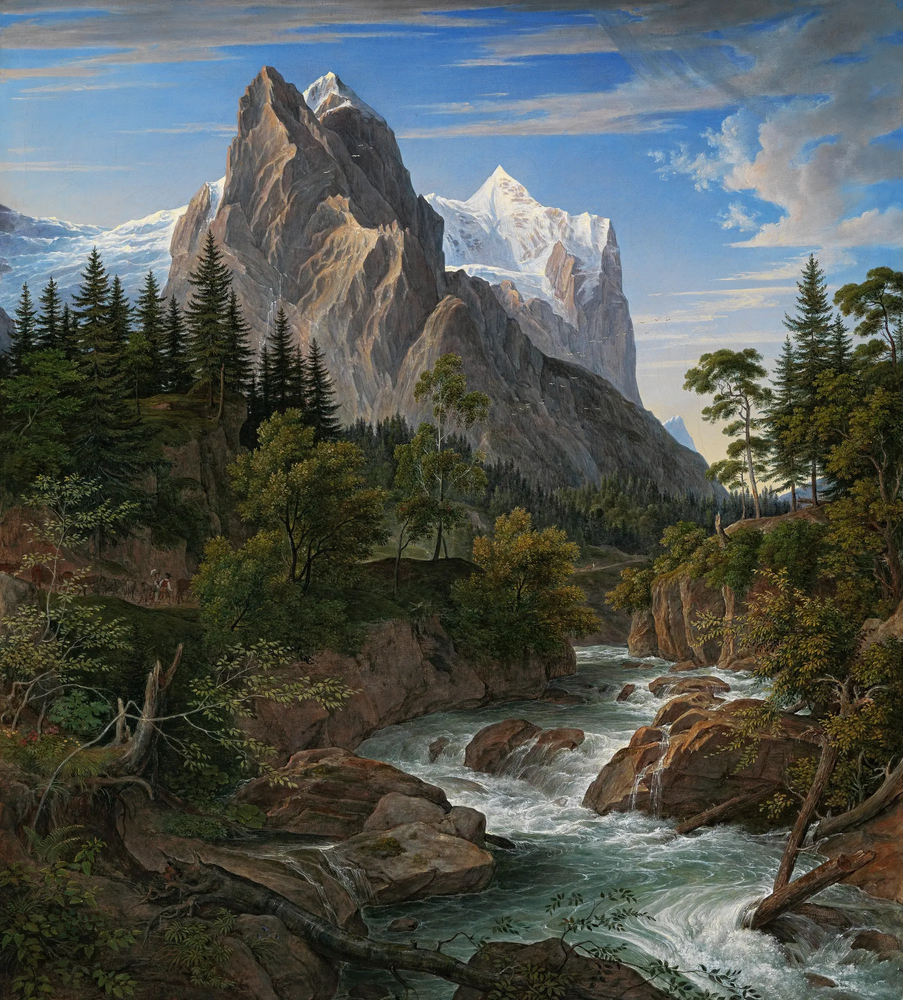 Alpine Landscape with the Wetterhorn