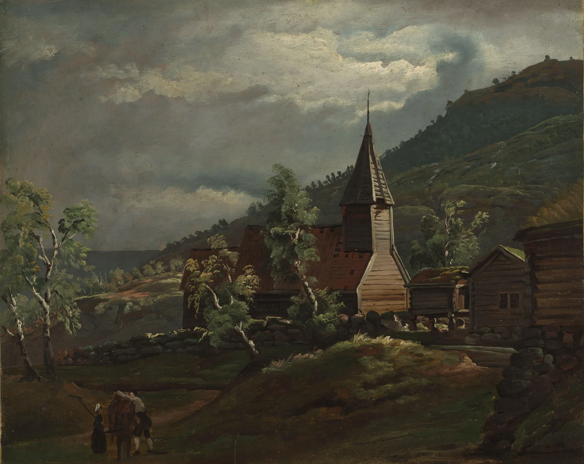 The Church at Gaupne in Sogn
