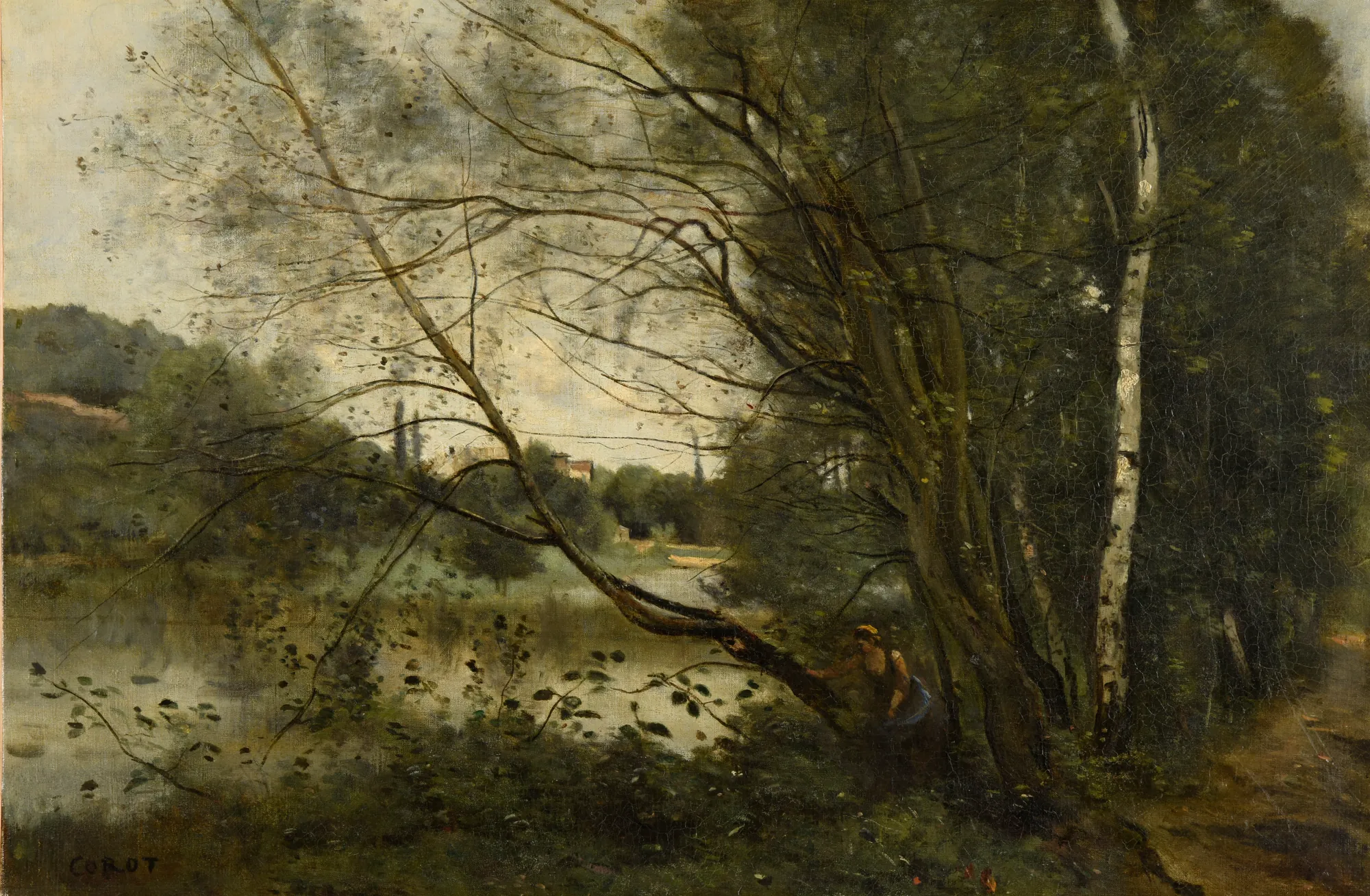 L'étang à l'arbre penché (The Pond with the Leaning Tree)