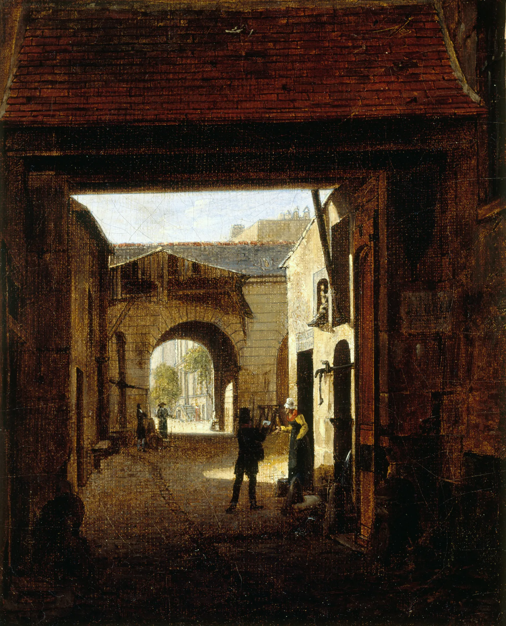 Cour d'une maison de roulage, rue Saint-Denis
