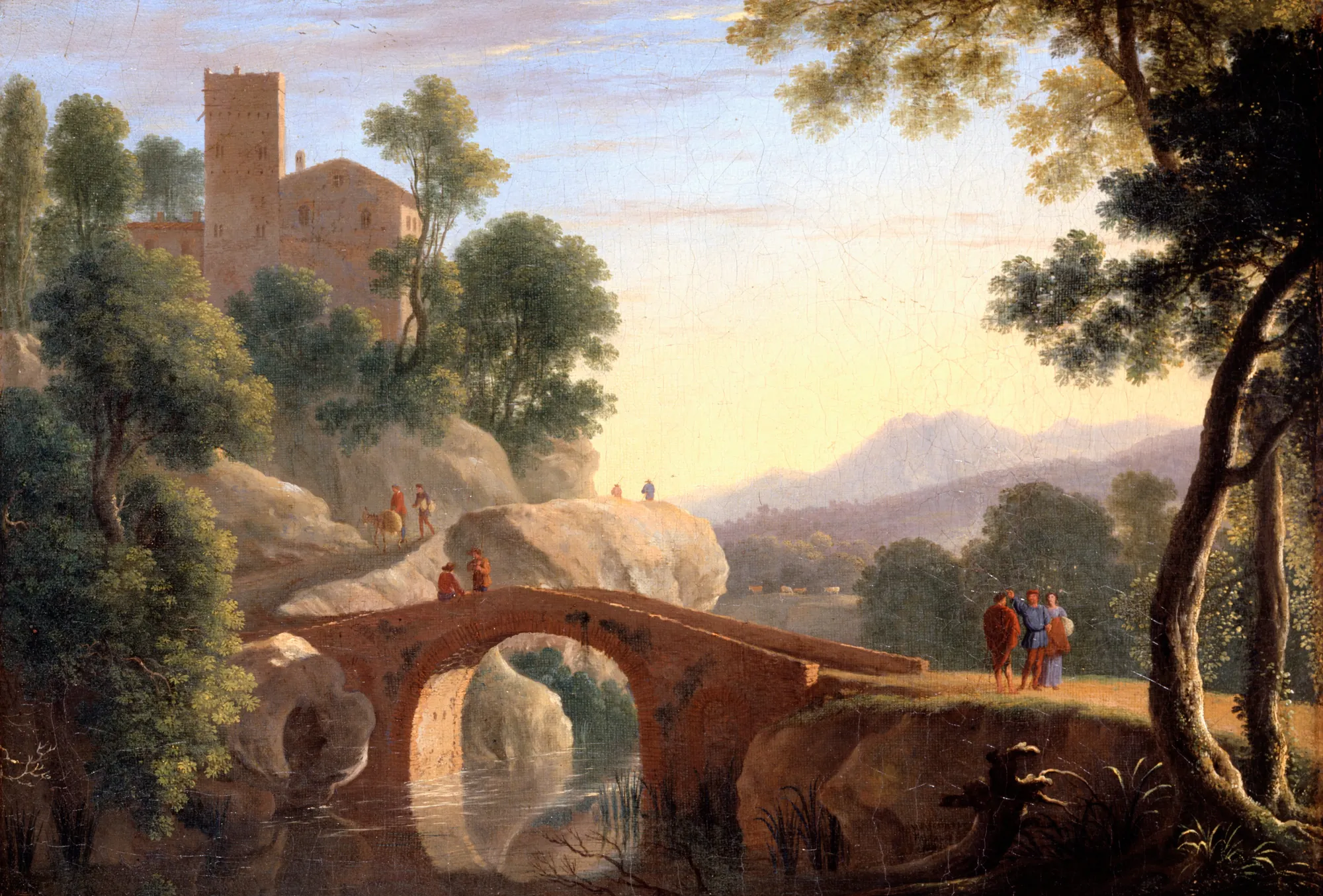 Italian Landscape with Bridge
