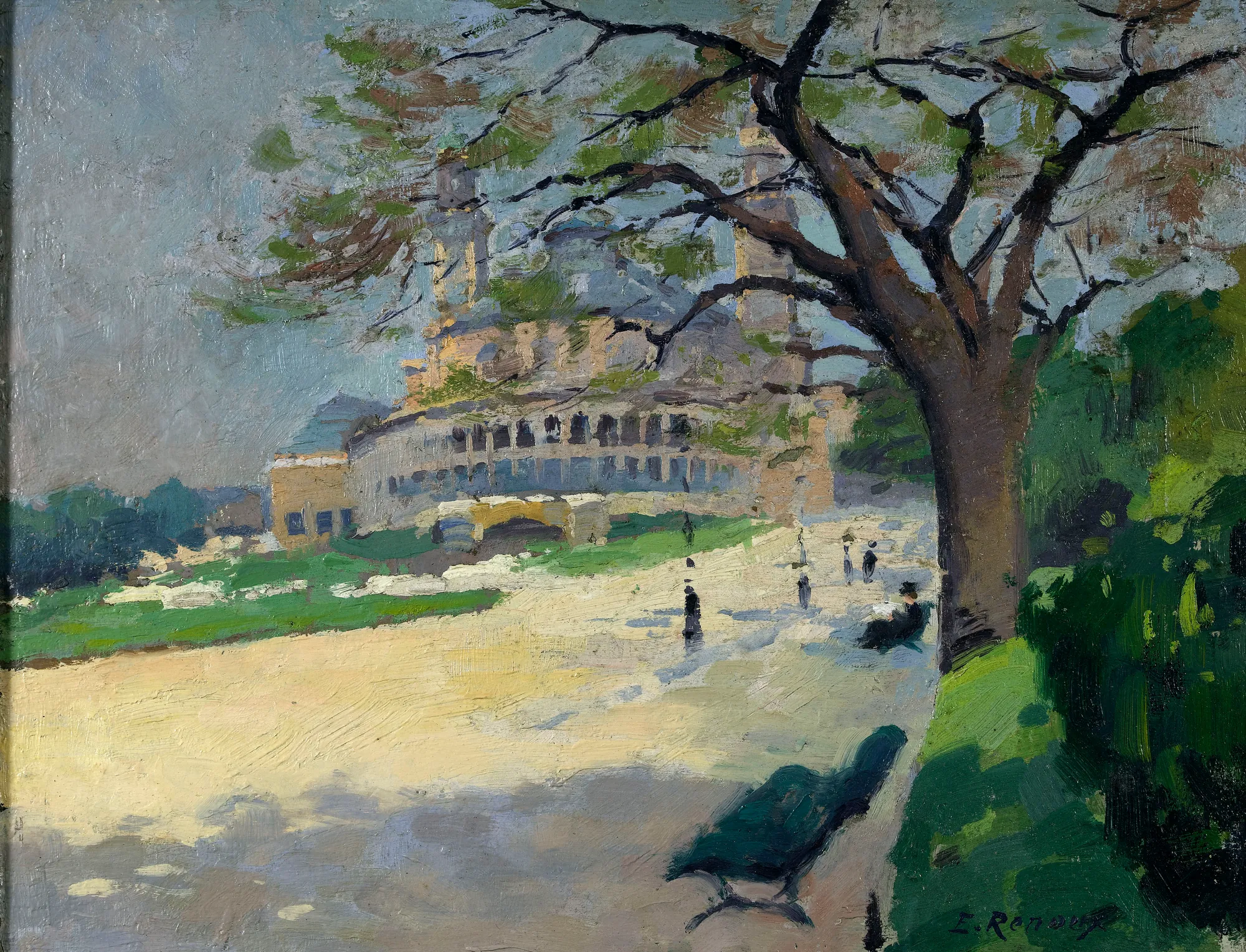 Le Palais du Trocadéro vu des jardins