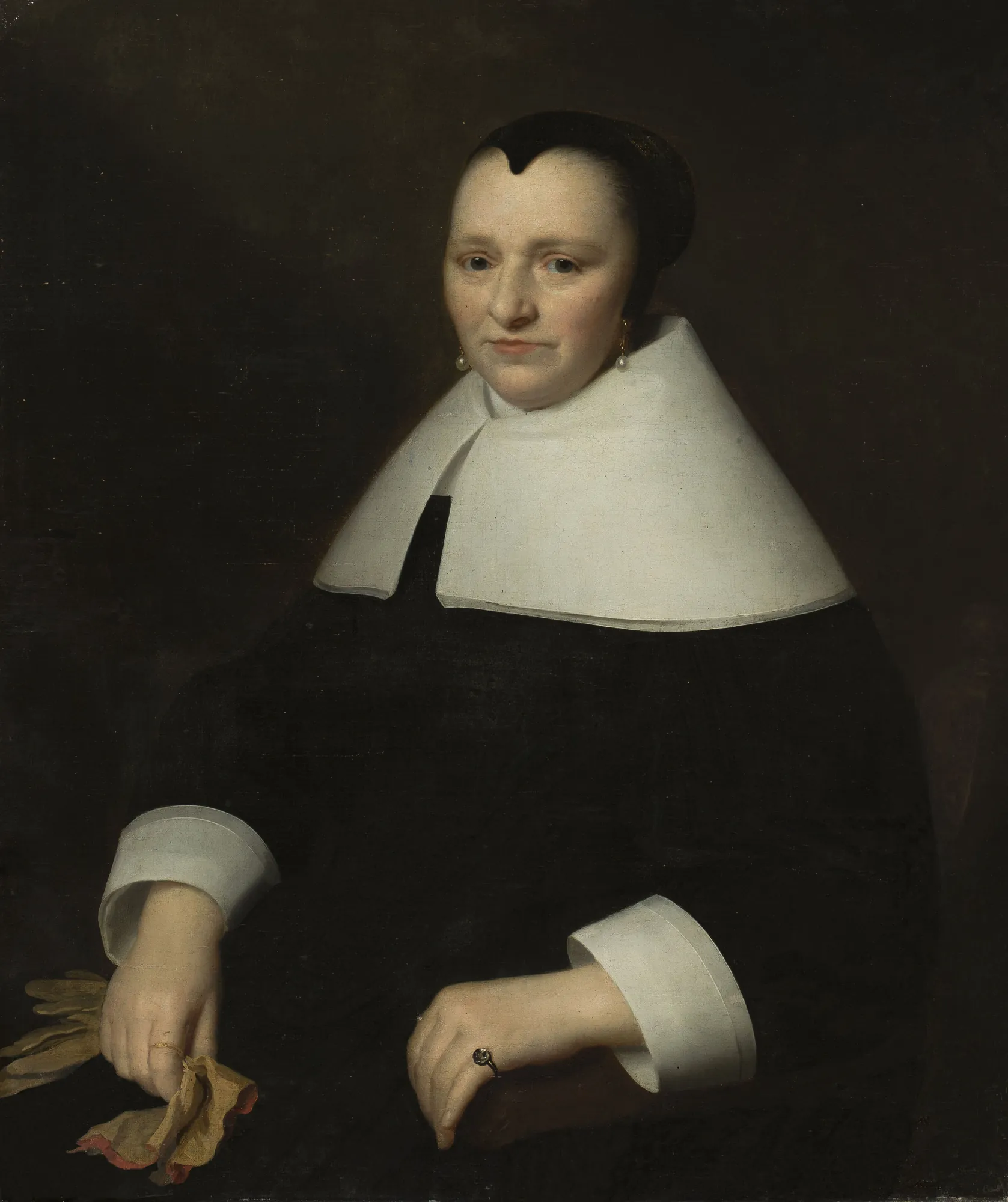 Portrait of a Woman with Gloves