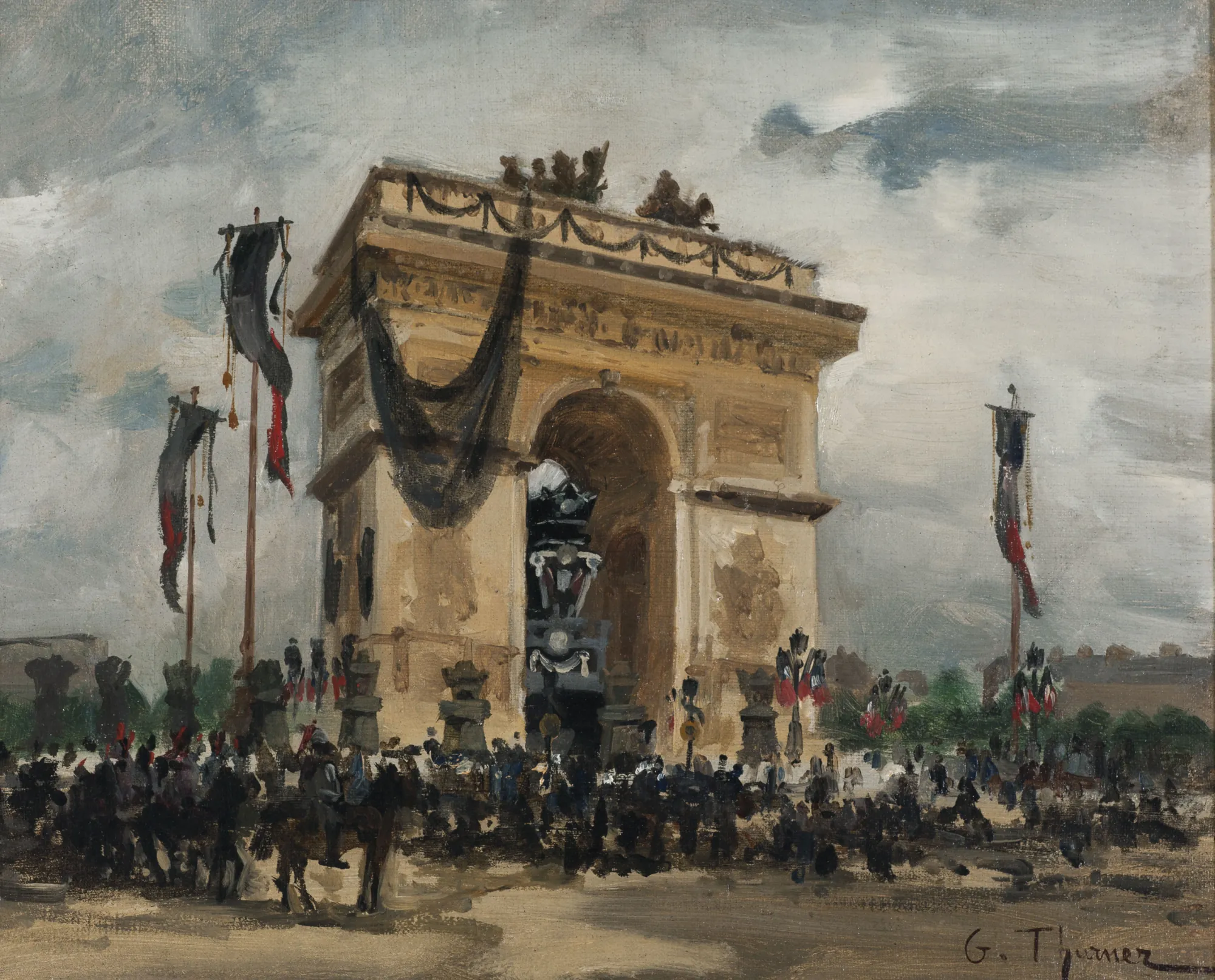 Funeral of Victor Hugo, Arc de Triomphe