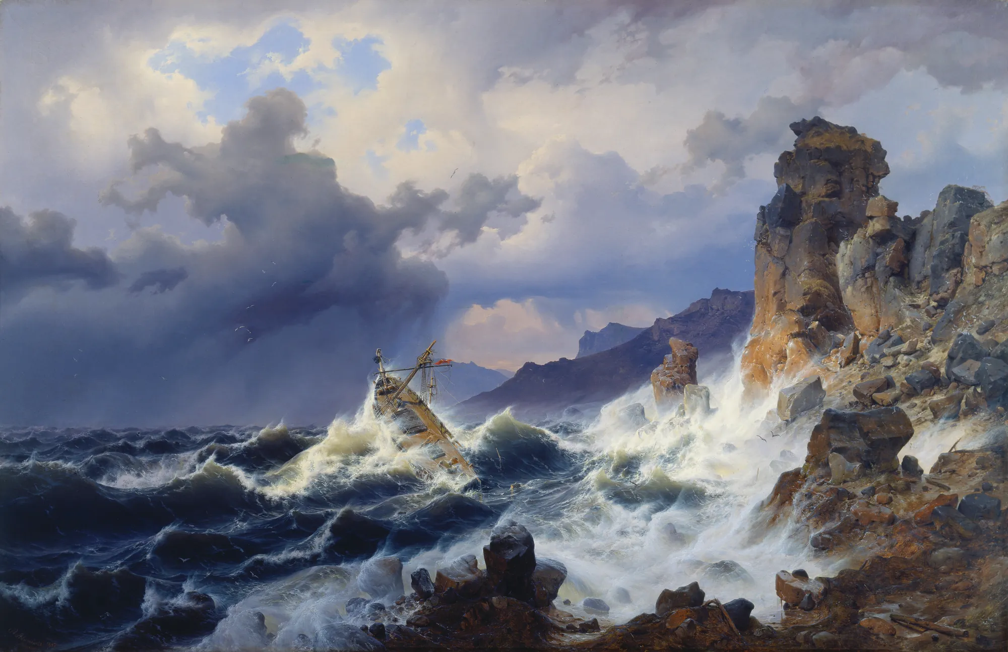 Storm at Sea off the Norwegian Coast