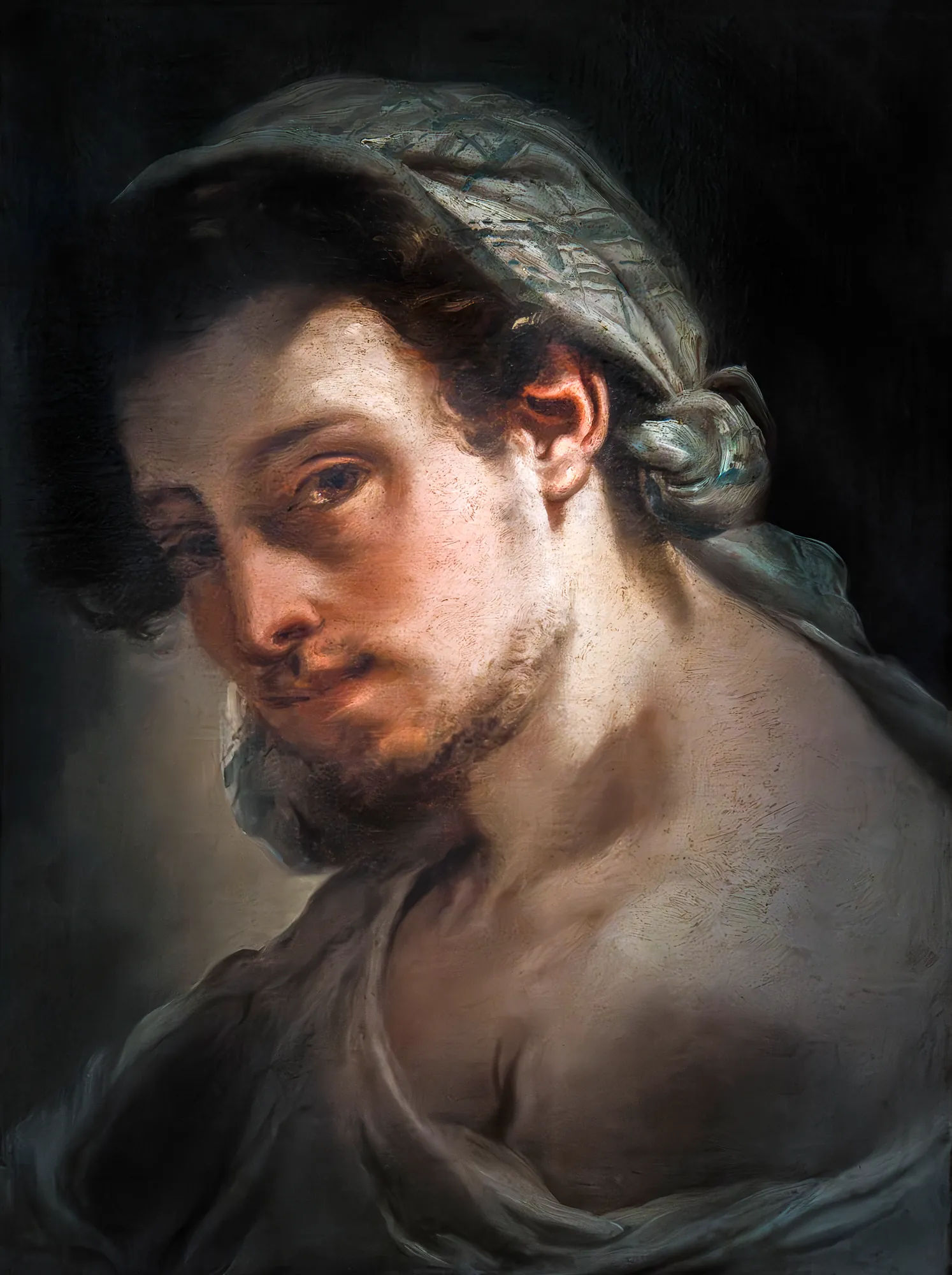 Young Man with a Handkerchief on His Head