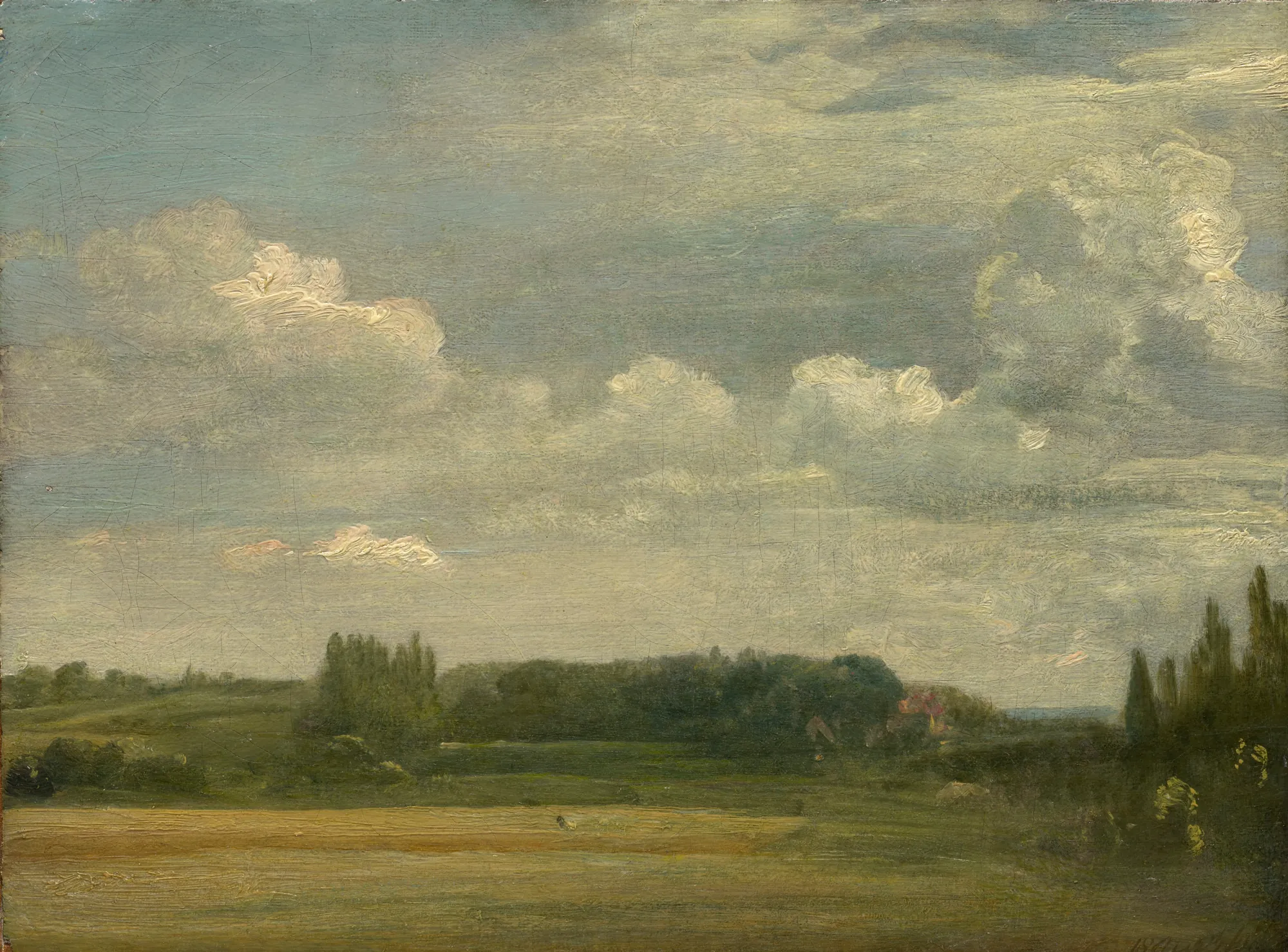 East Bergholt Common, View toward the Rectory