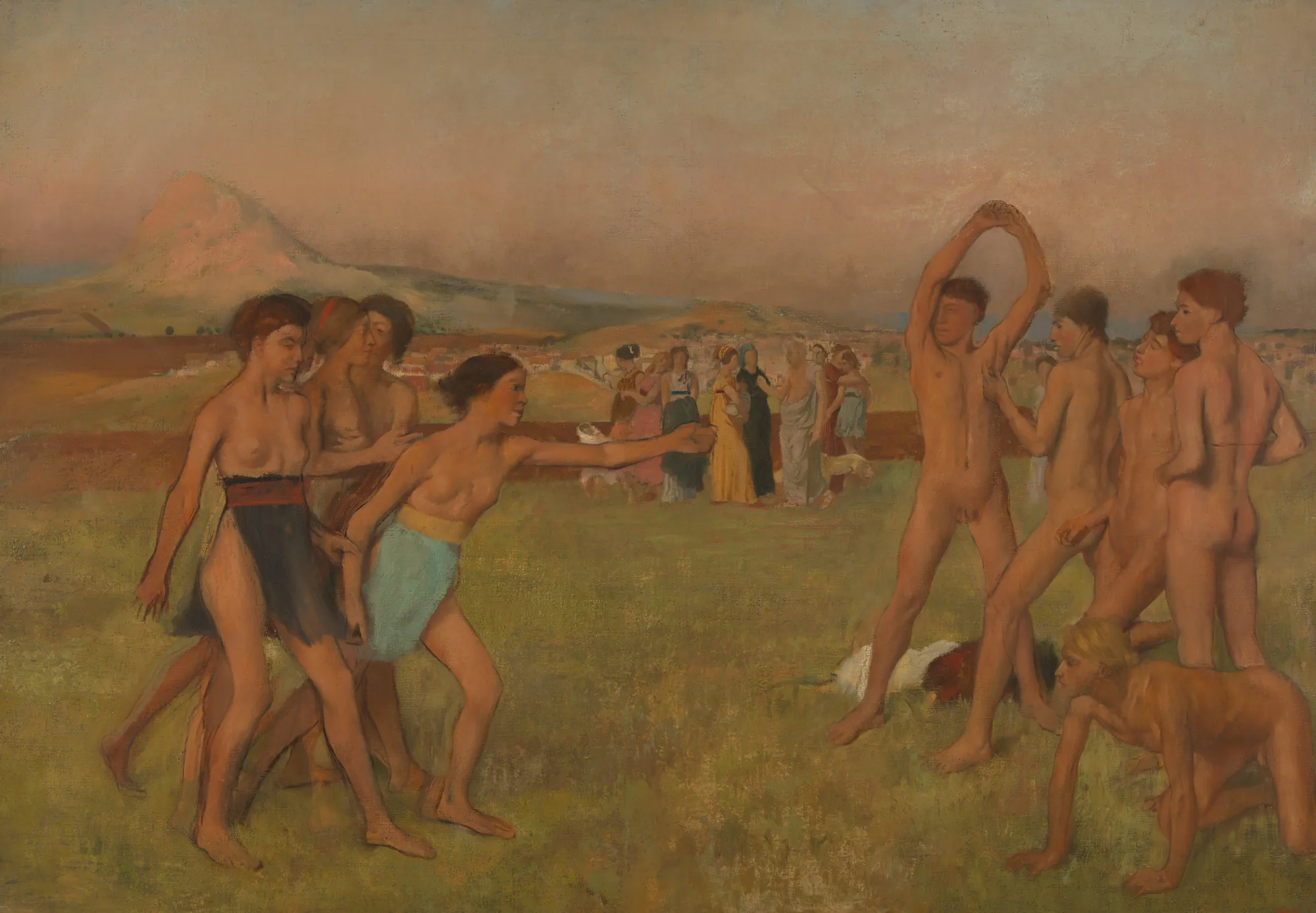 Young Spartans Exercising