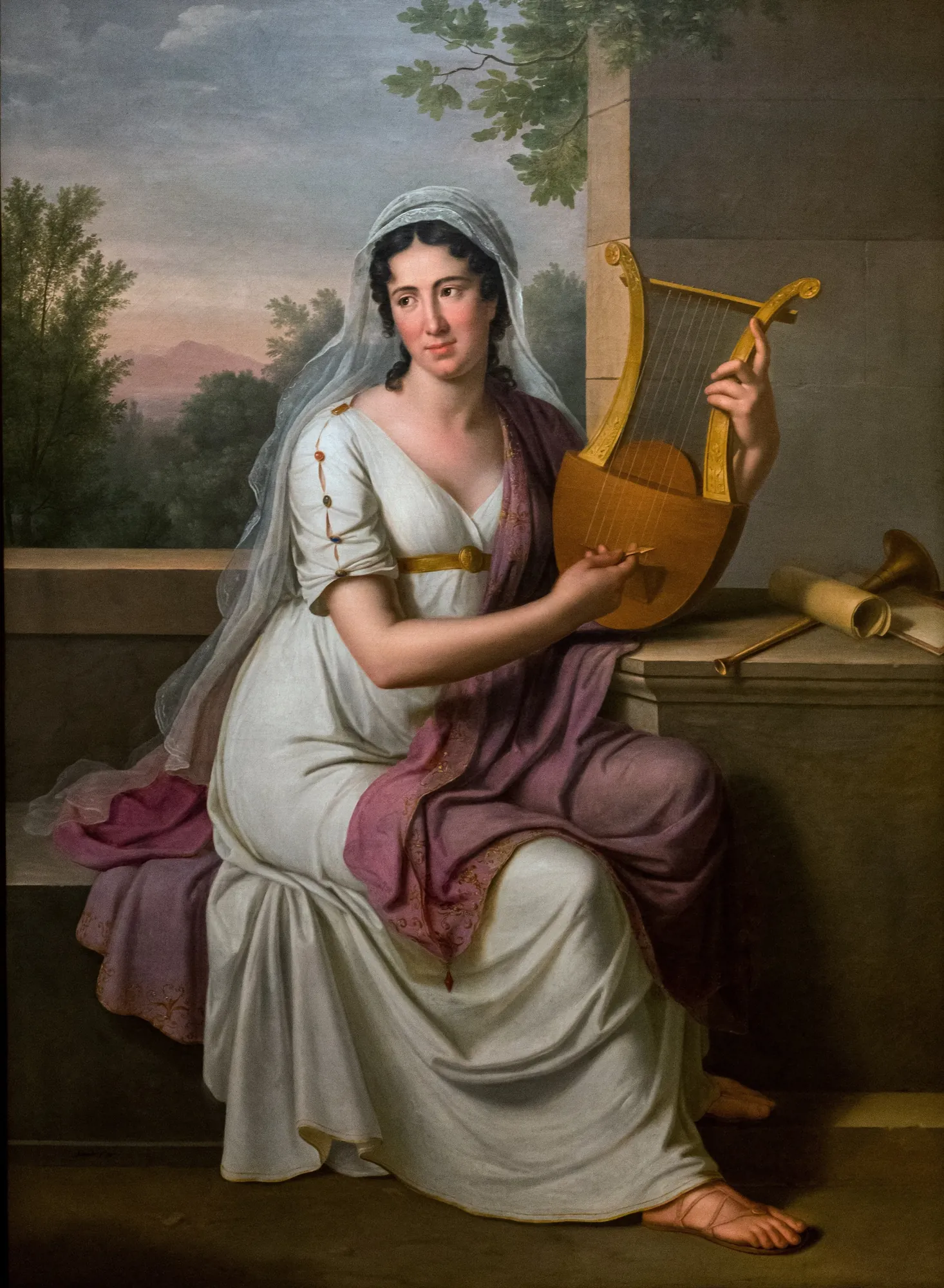 Portrait of Isabella Colbran as Sappho