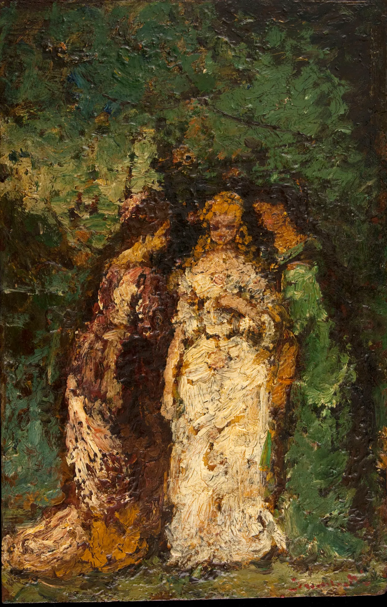 Three Women Under the Trees