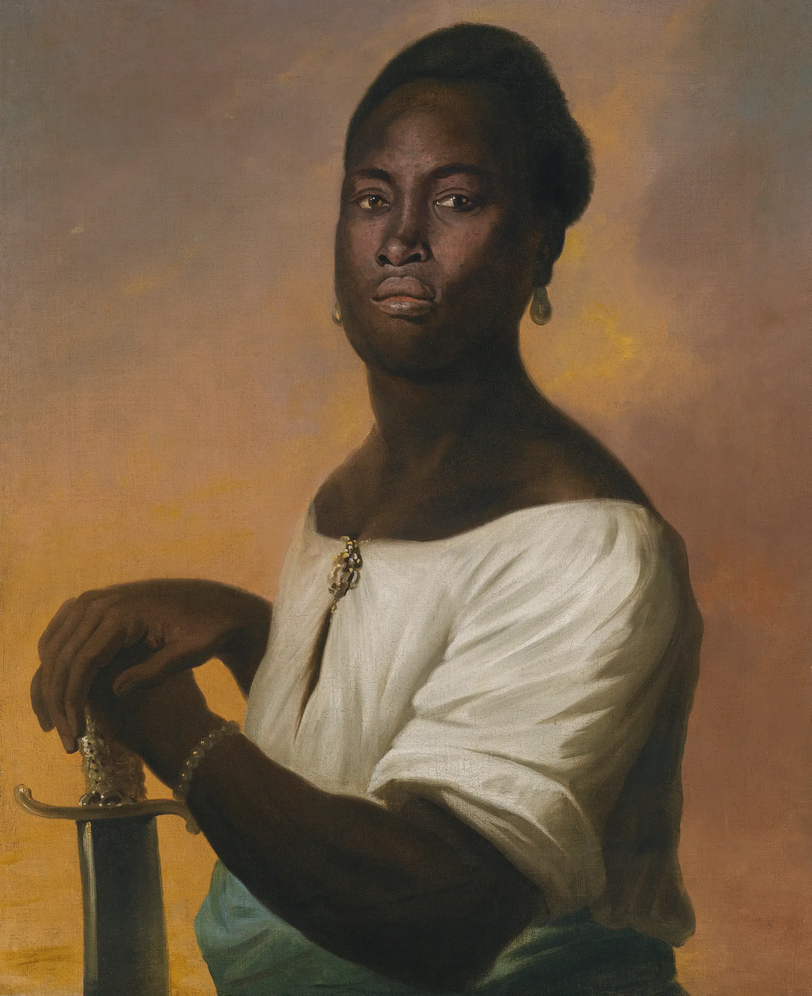 Portrait of a Black Man with a Sword