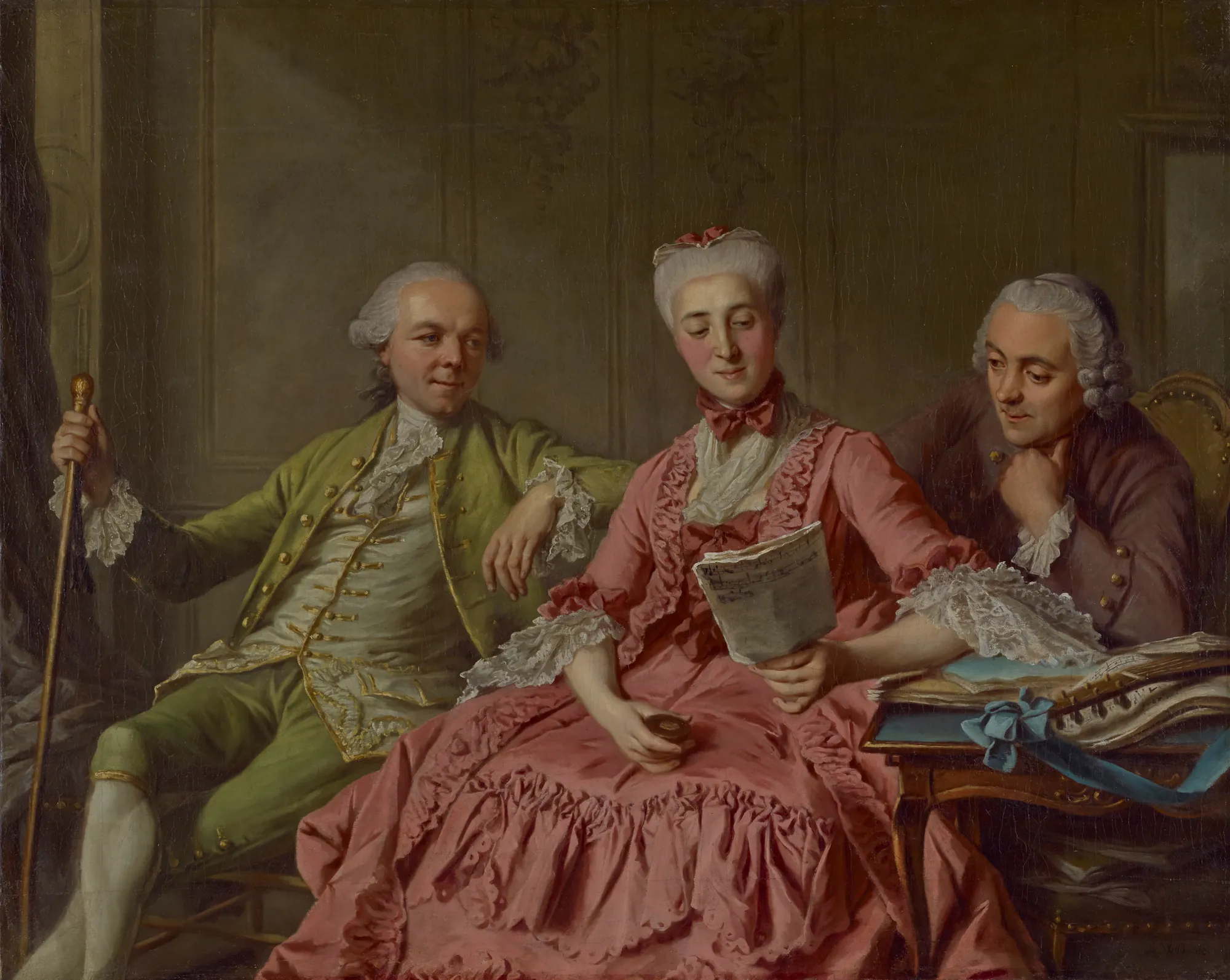 Portrait of the Duc de Choiseul and Two Companions
