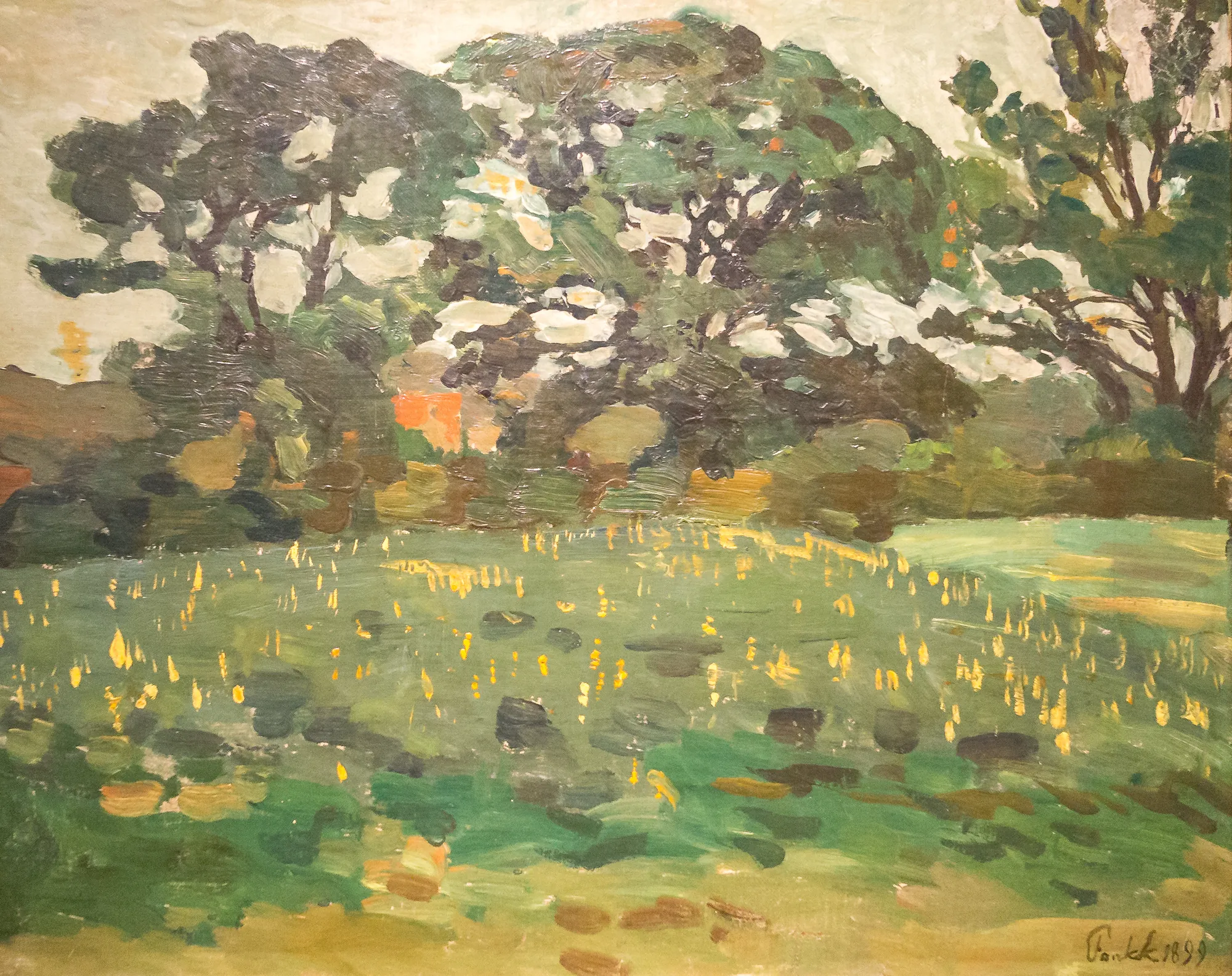 Landscape with Yellow Flowers
