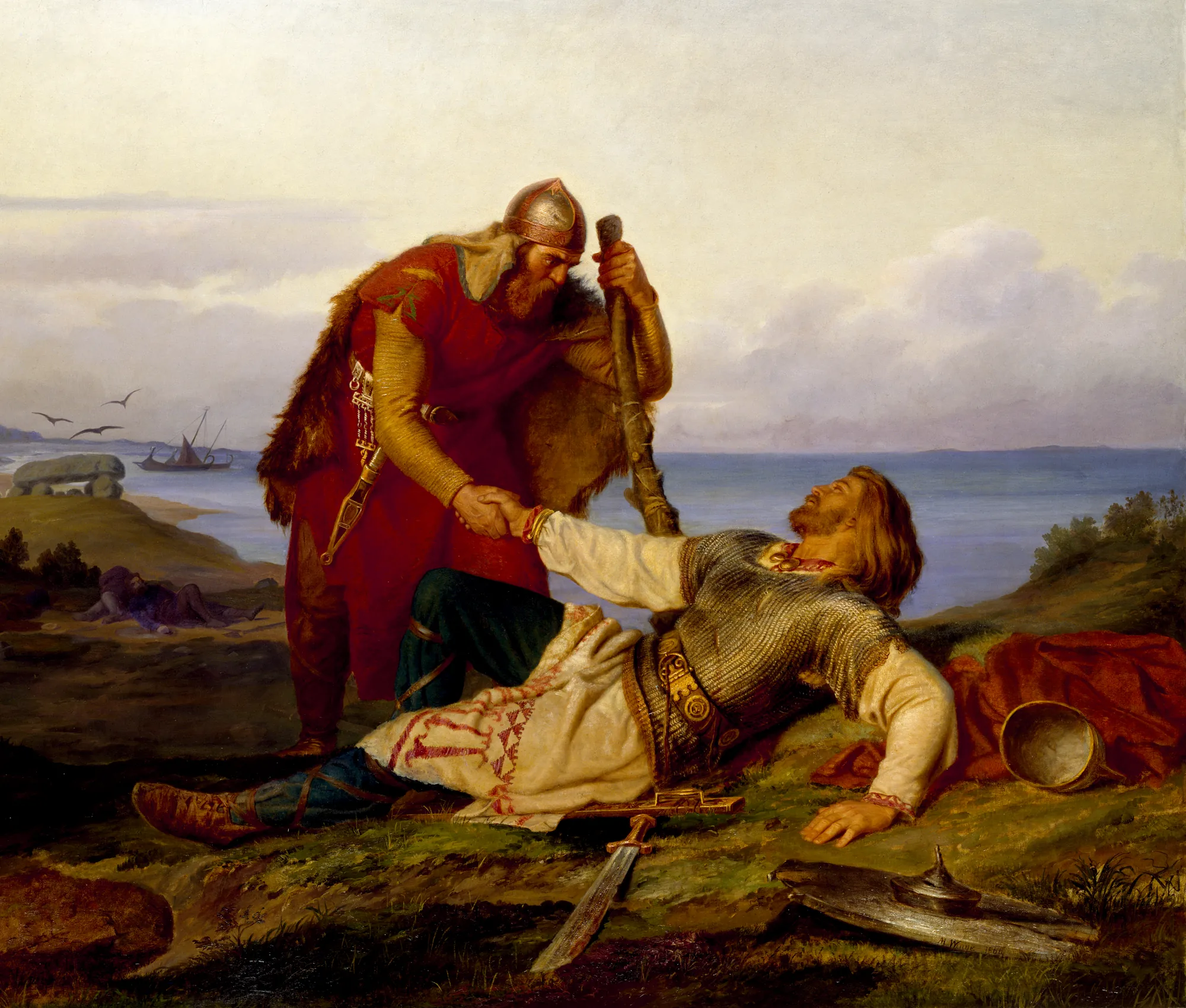 Hjalmar Parting from Orvar Odd after the Fight on Samsö