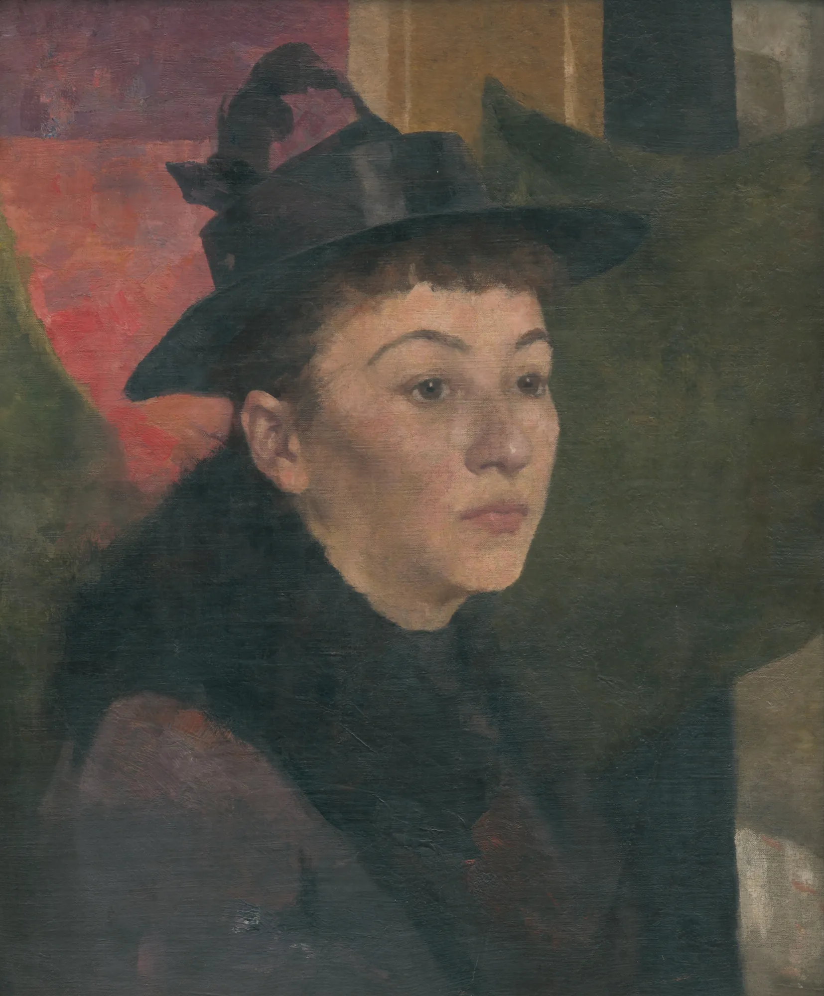 Portrait of a Woman with a Black Hat (Podobizňa ženy s čiernym klobúkom)