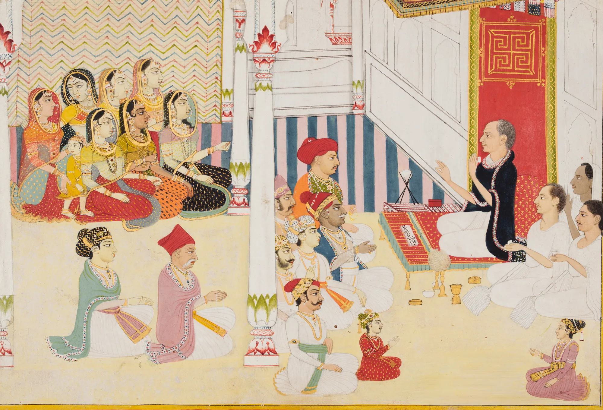 Shvetambara Jain Teacher Giving Instruction