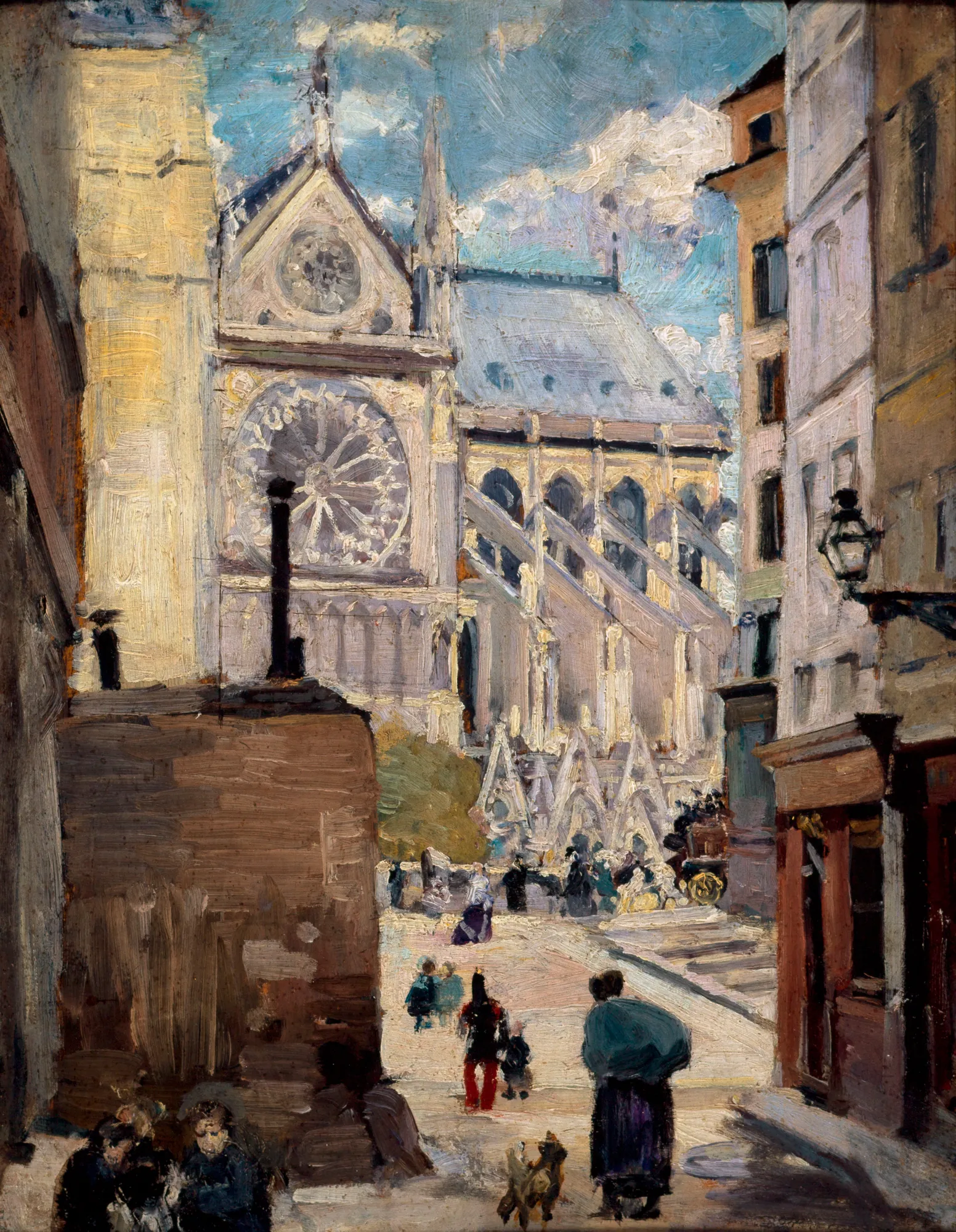 Notre-Dame from the Rue de l'Hôtel-Colbert