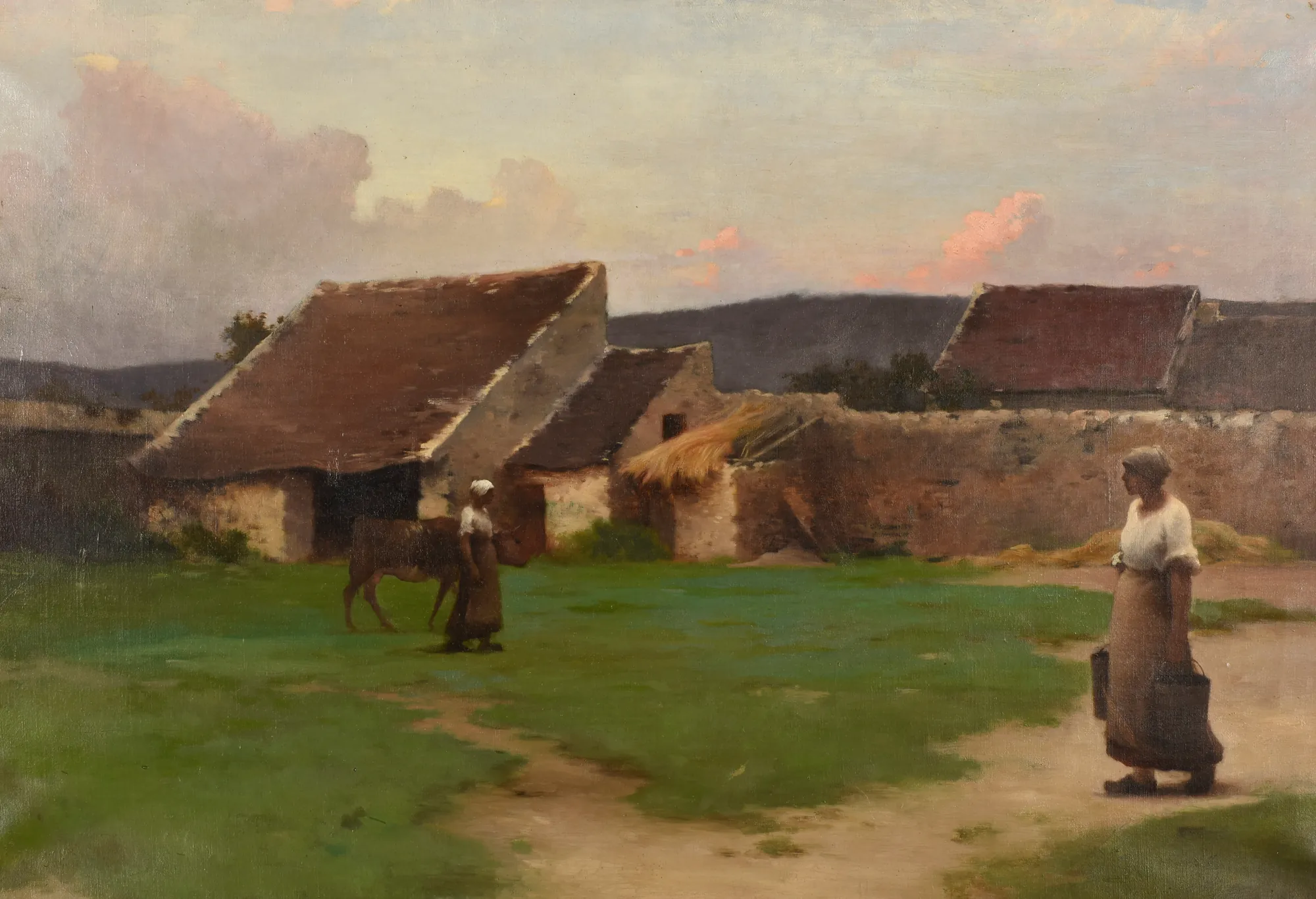 A Farmyard (Une cour de ferme)
