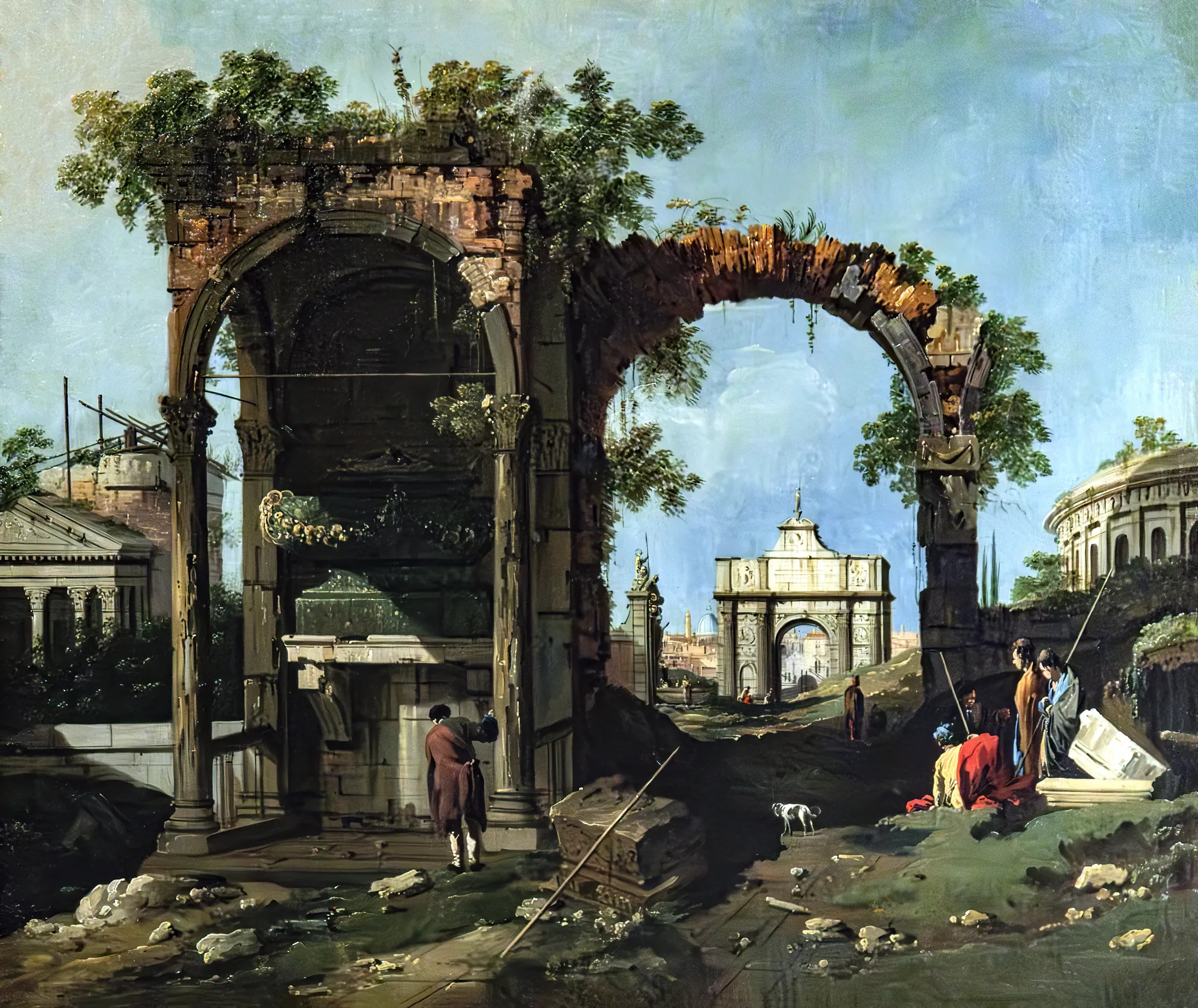 Capriccio with Classical Ruins and Buildings
