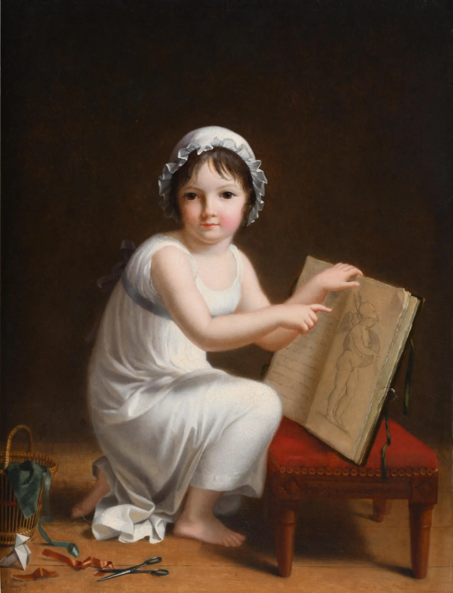 A Child Showing Pictures from a Book